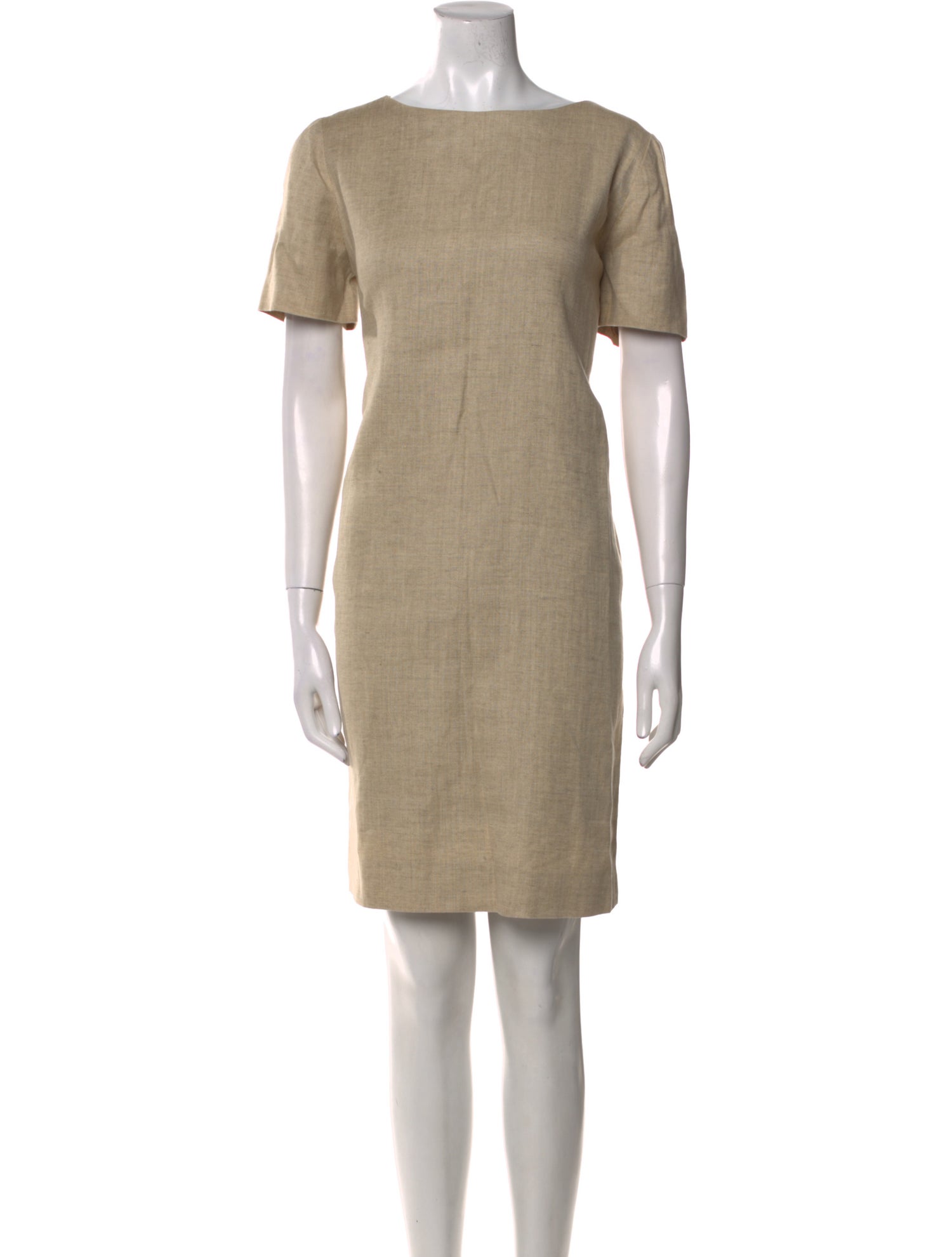 Oscar de la Renta Bateau Neckline Mini Dress