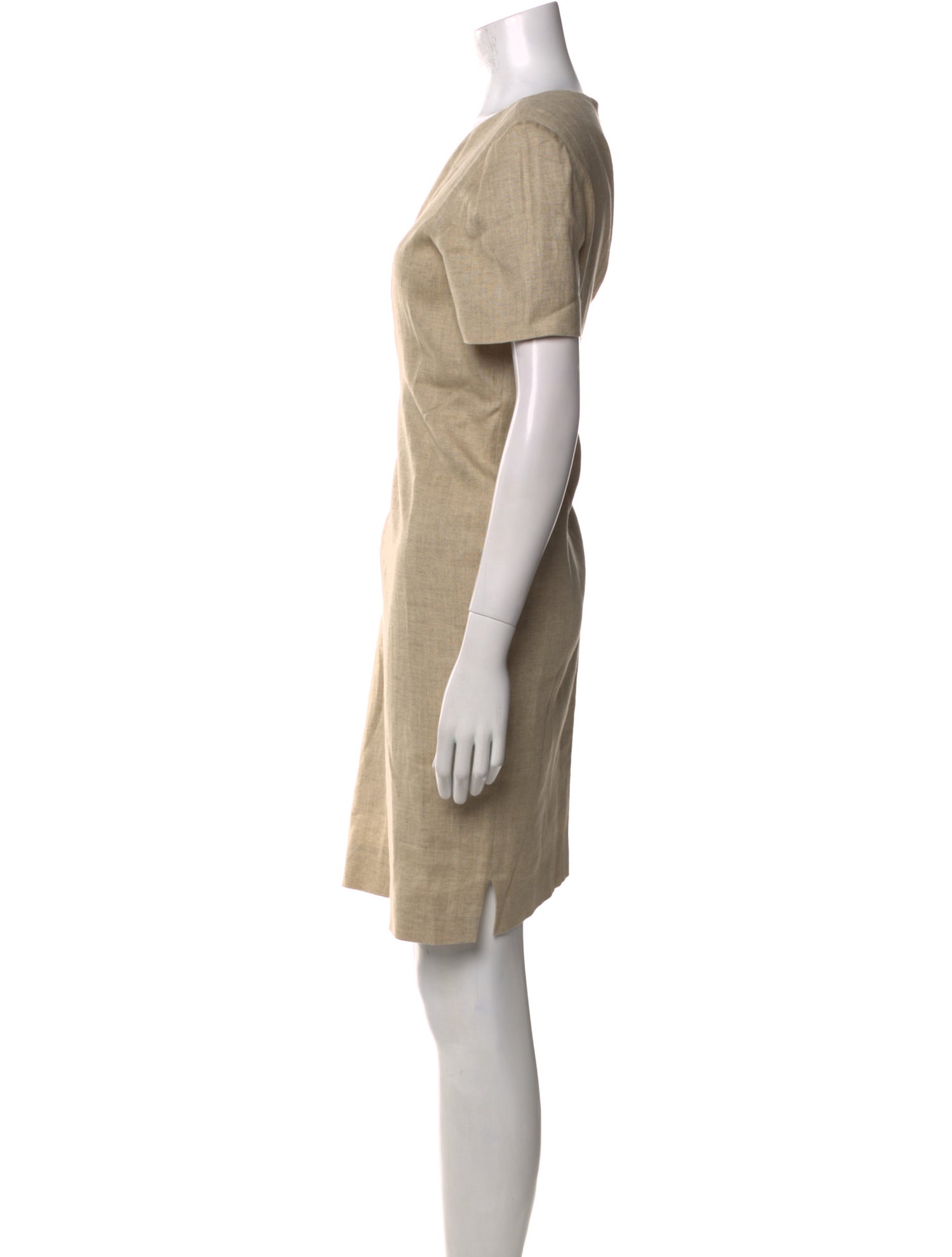 Oscar de la Renta Bateau Neckline Mini Dress