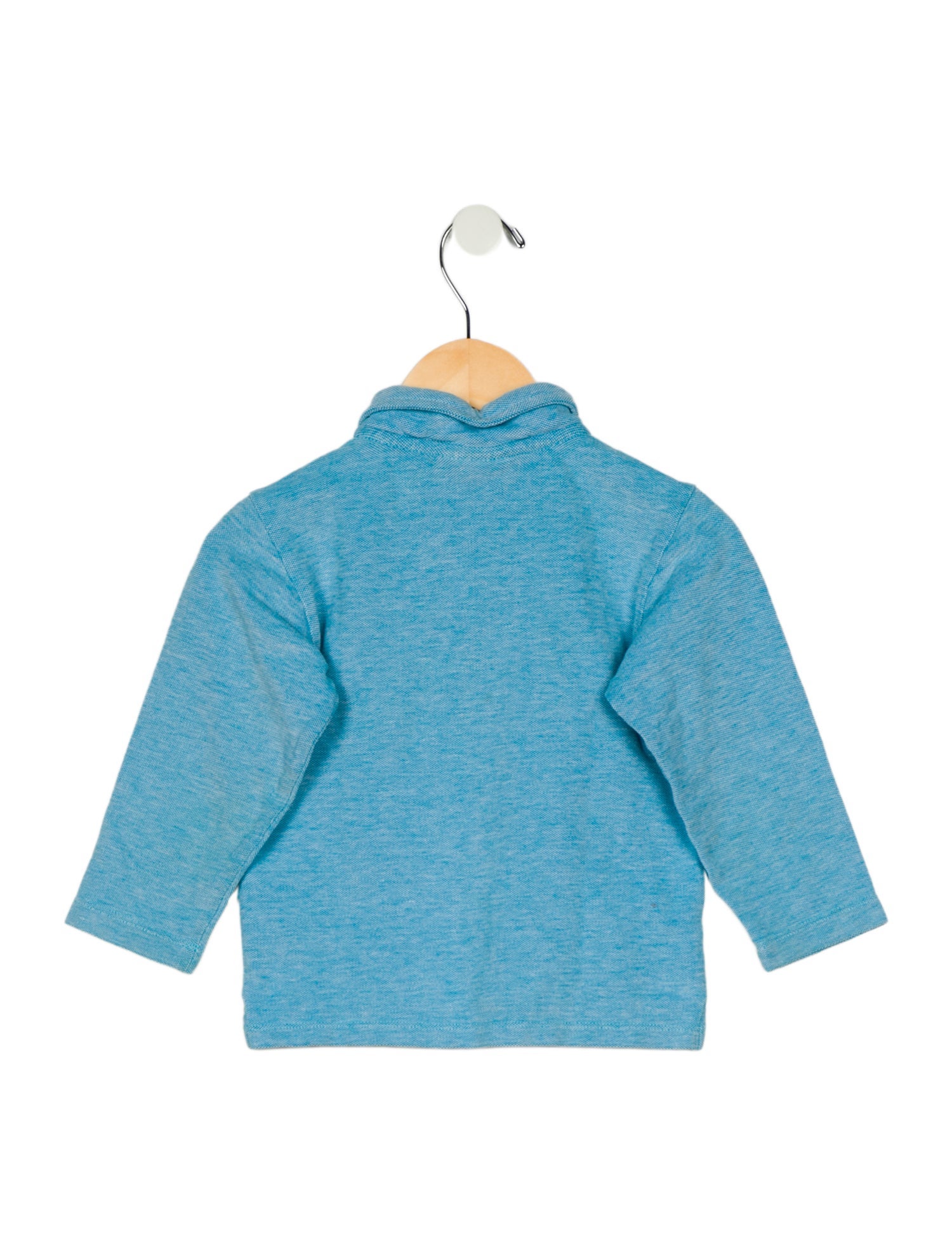 Oscar de la Renta Long Sleeve Polo Shirt