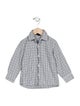 Oscar de la Renta Toddler Boys' Patterned Long Sleeve Button Up