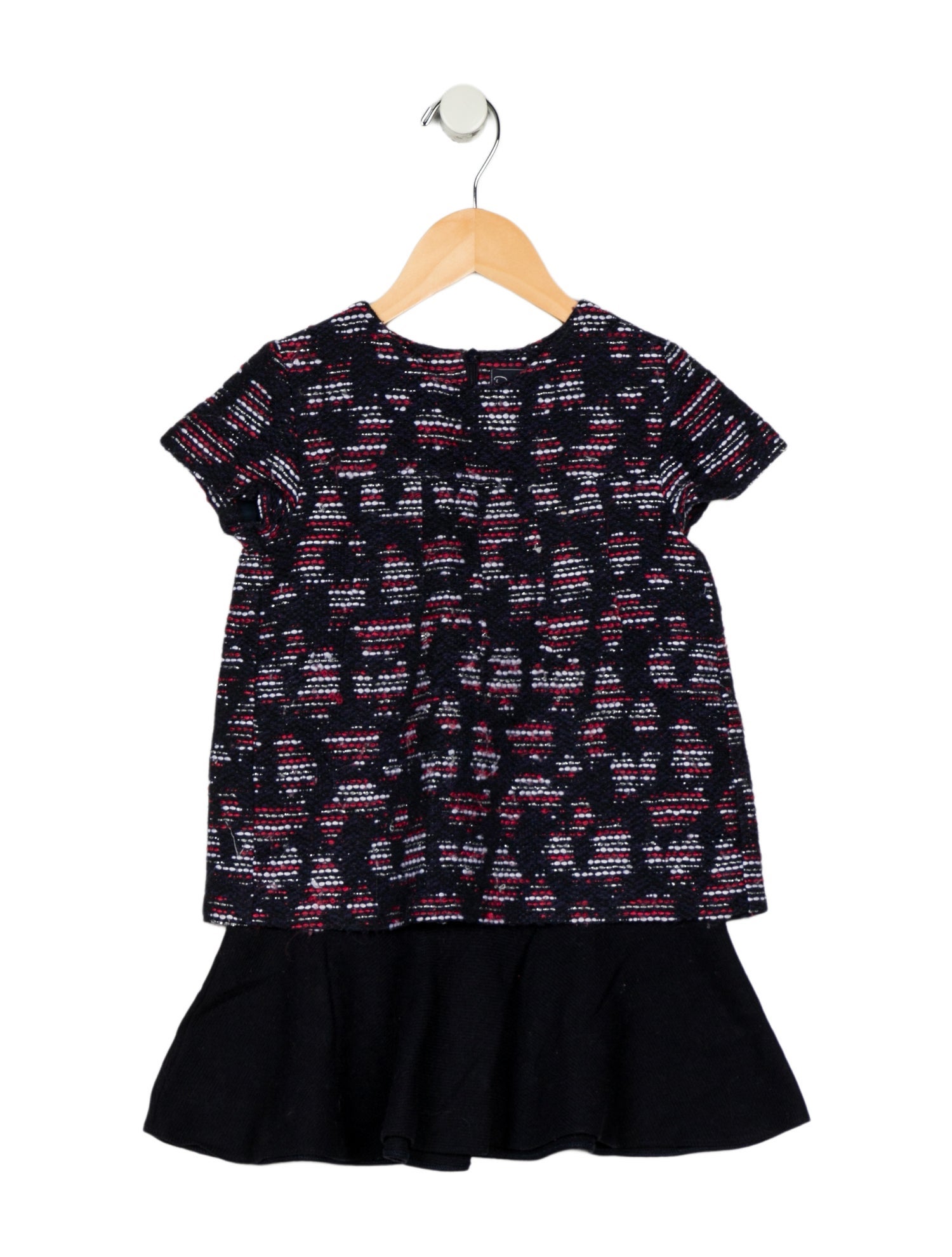 Oscar de la Renta Short Sleeve Dress