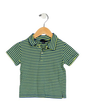 Oscar de la Renta Toddler Boys' Patterned Short Sleeve Polo