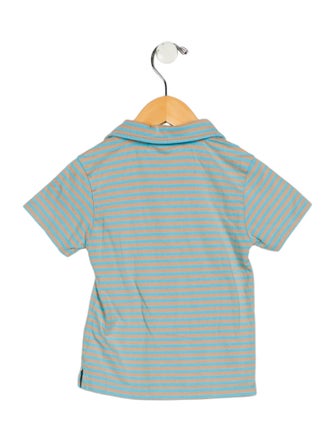 Oscar de la Renta Toddler Boys' Patterned Short Sleeve Polo