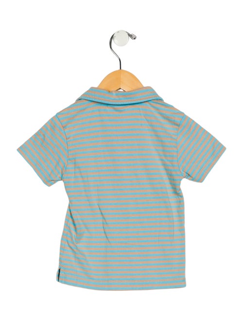 Oscar de la Renta Toddler Boys' Patterned Short Sleeve Polo
