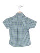Oscar de la Renta Toddler Boys' Patterned Short Sleeve Button Up