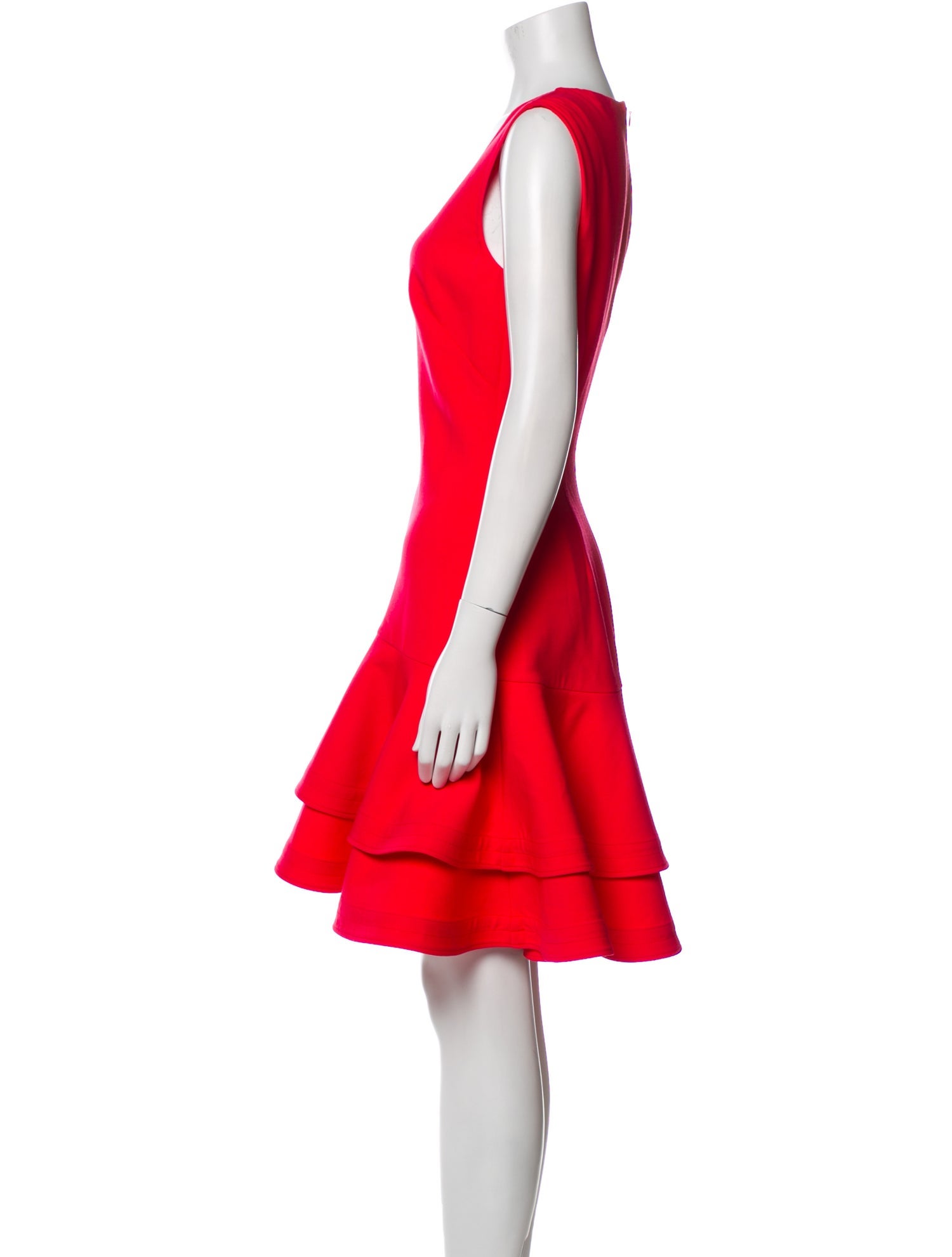 Oscar de la Renta Virgin Wool Knee-Length Dress
