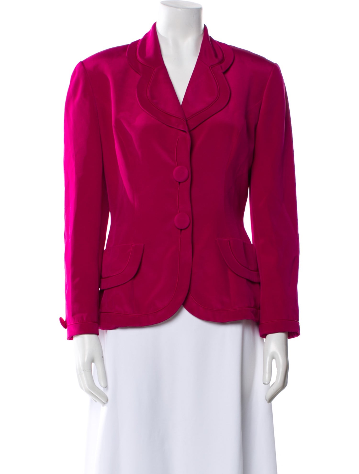 Oscar de la Renta Silk Blazer