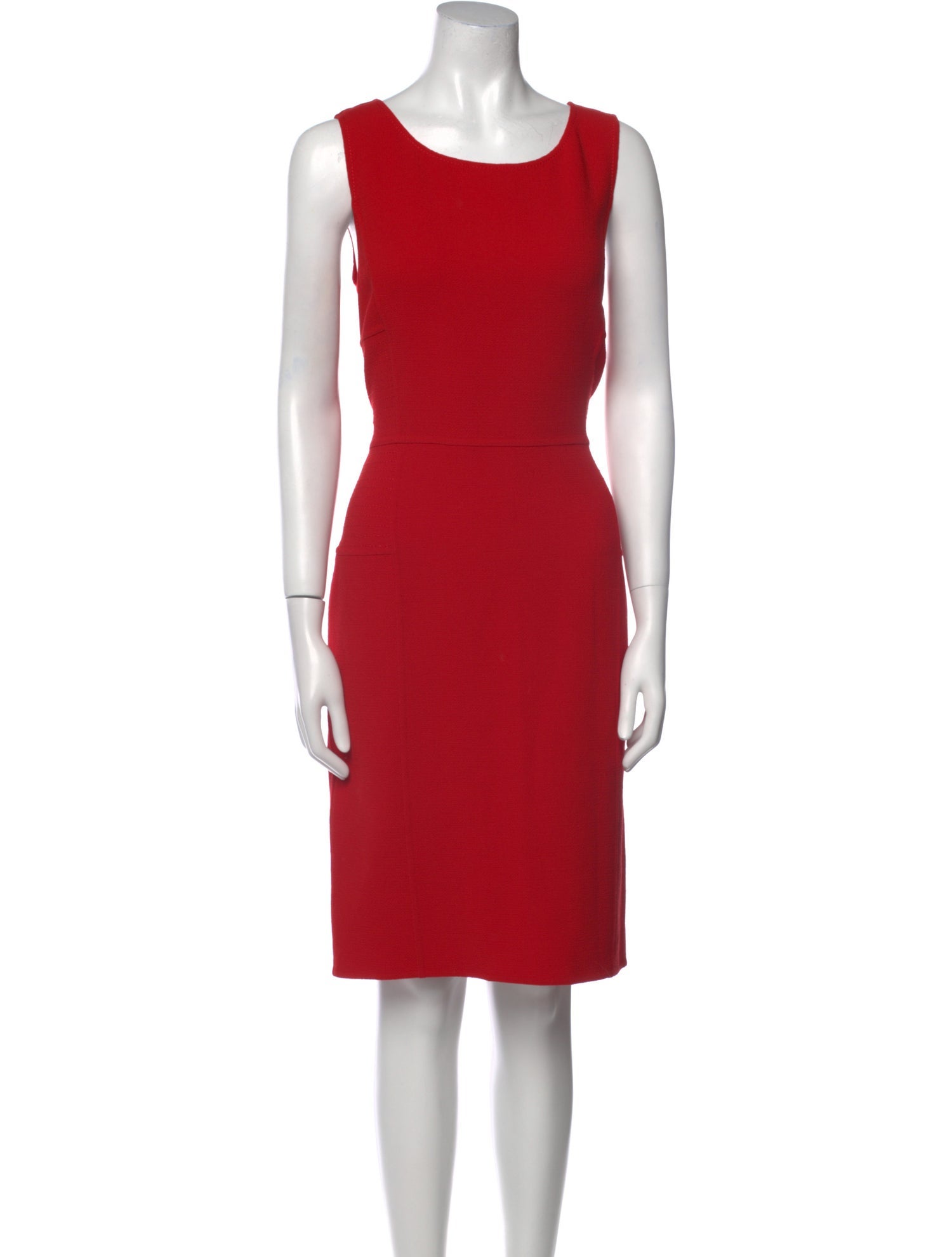 Oscar de la Renta Wool Knee-Length Dress
