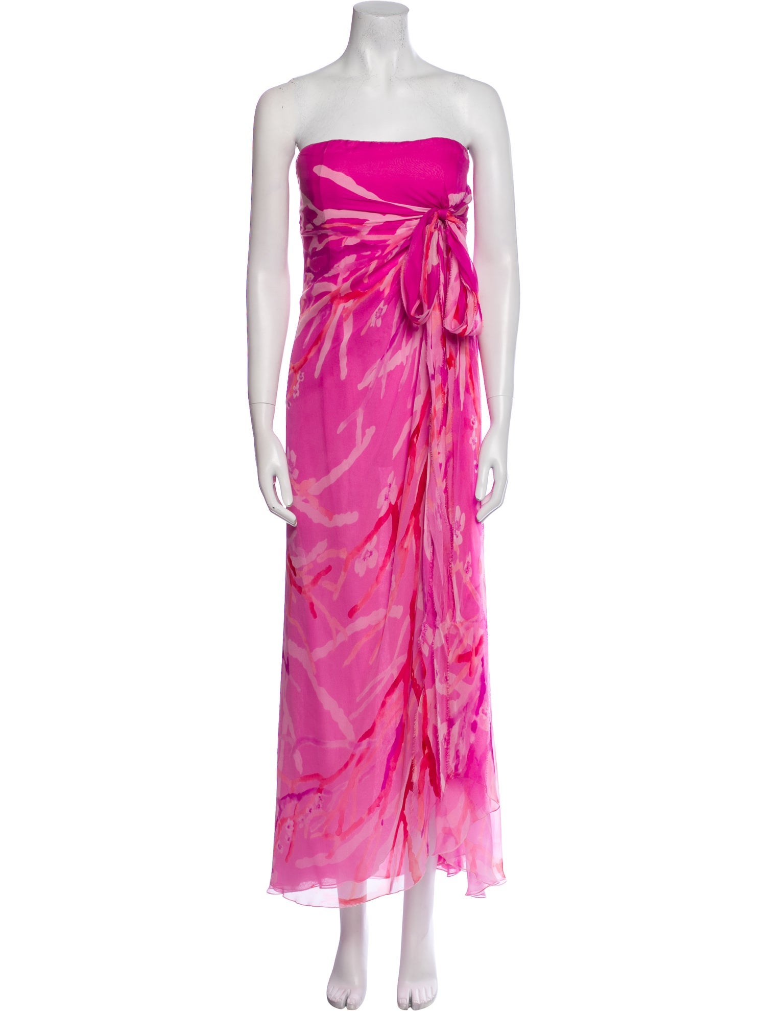 Oscar de la Renta Silk Long Dress