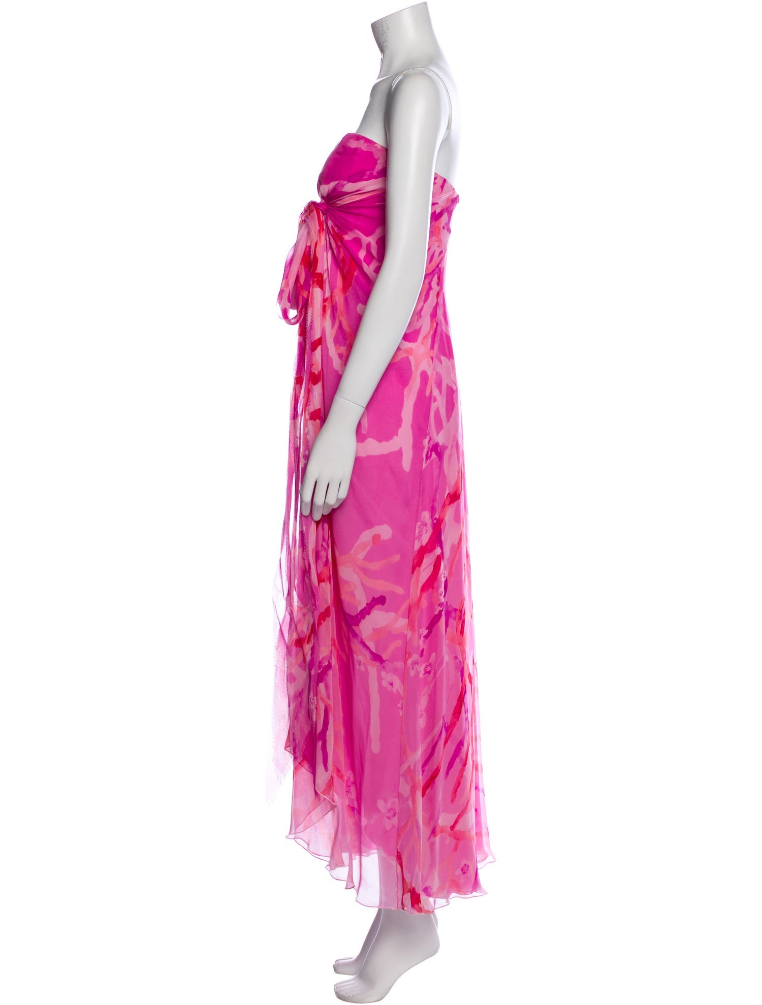 Oscar de la Renta Silk Long Dress