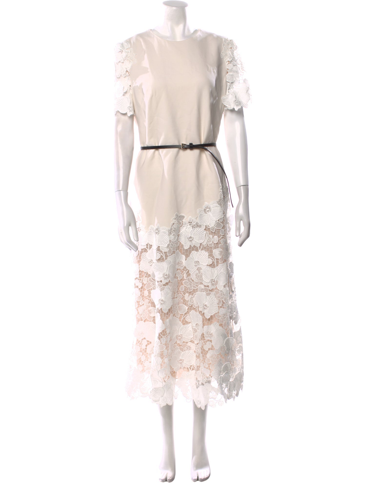 Oscar de la Renta Virgin Wool Long Dress