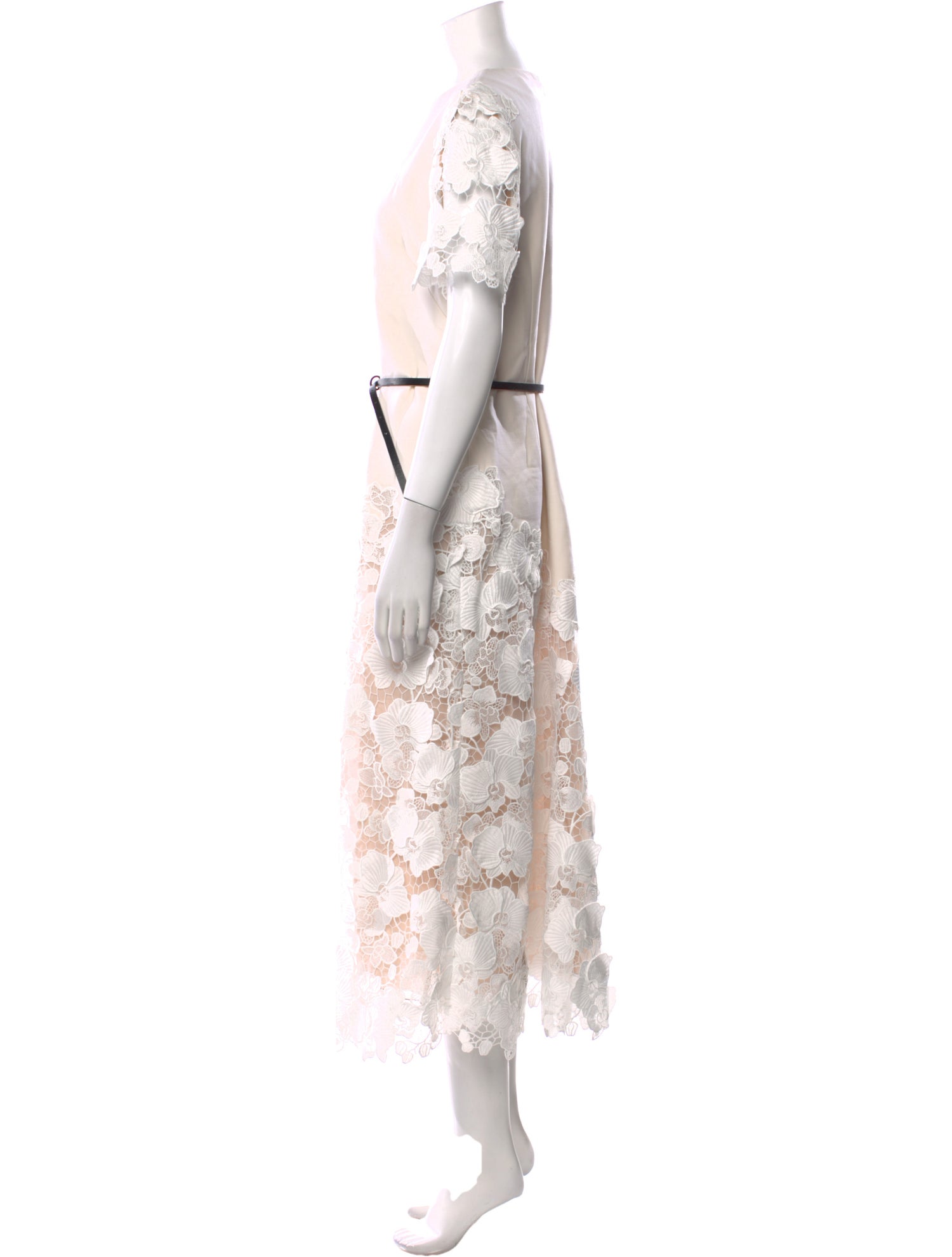 Oscar de la Renta Virgin Wool Long Dress