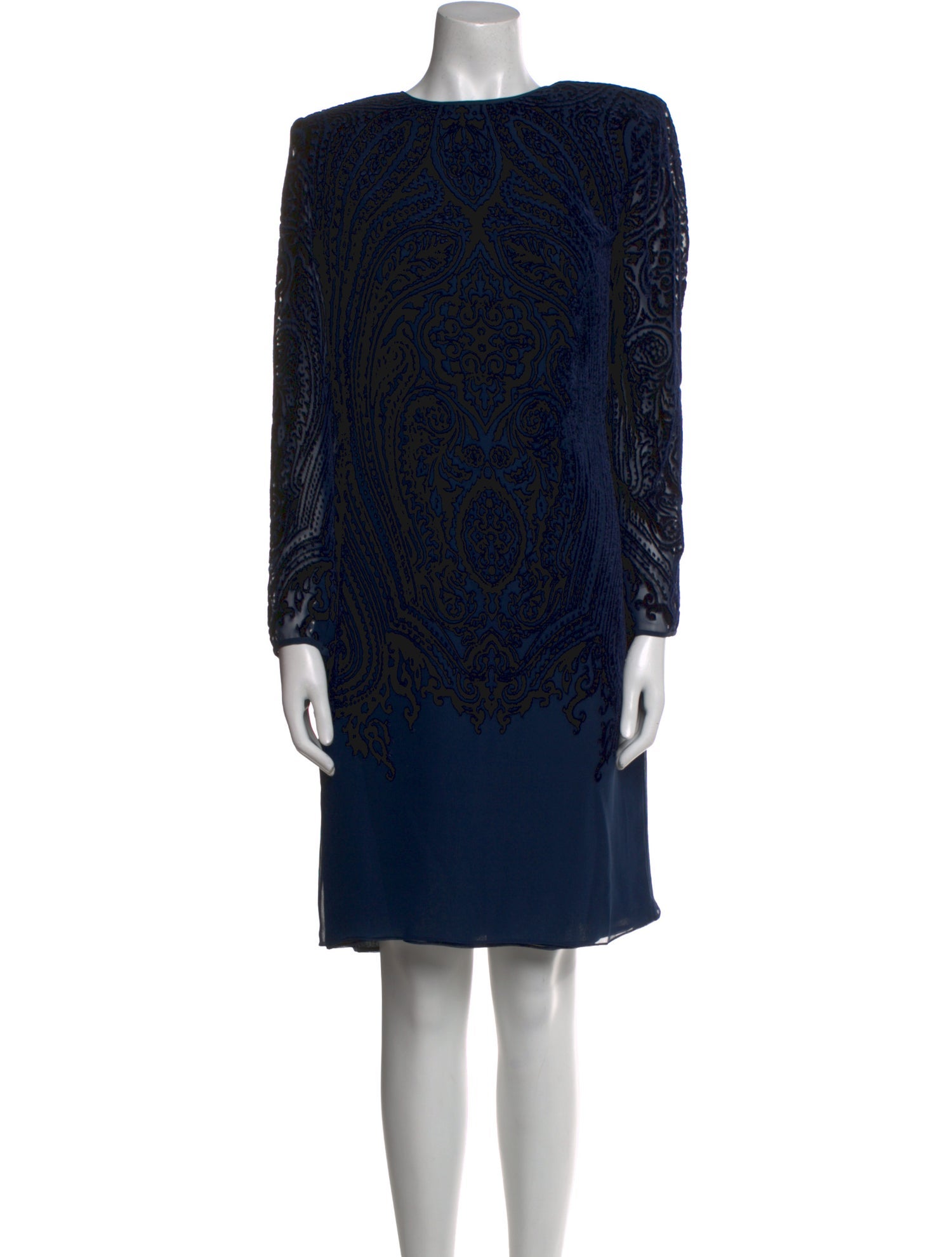 Oscar de la Renta Printed Knee-Length Dress