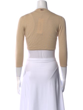 Oscar de la Renta Cashmere Open Front Sweater