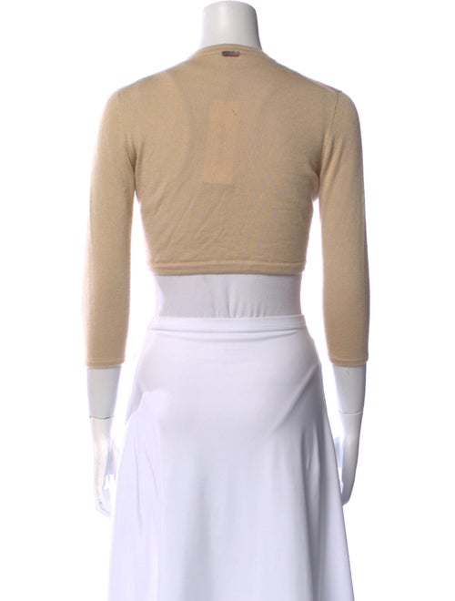 Oscar de la Renta Cashmere Open Front Sweater