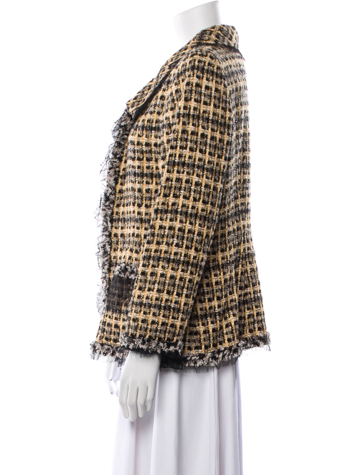 Oscar de la Renta 2010 Tweed Pattern Blazer