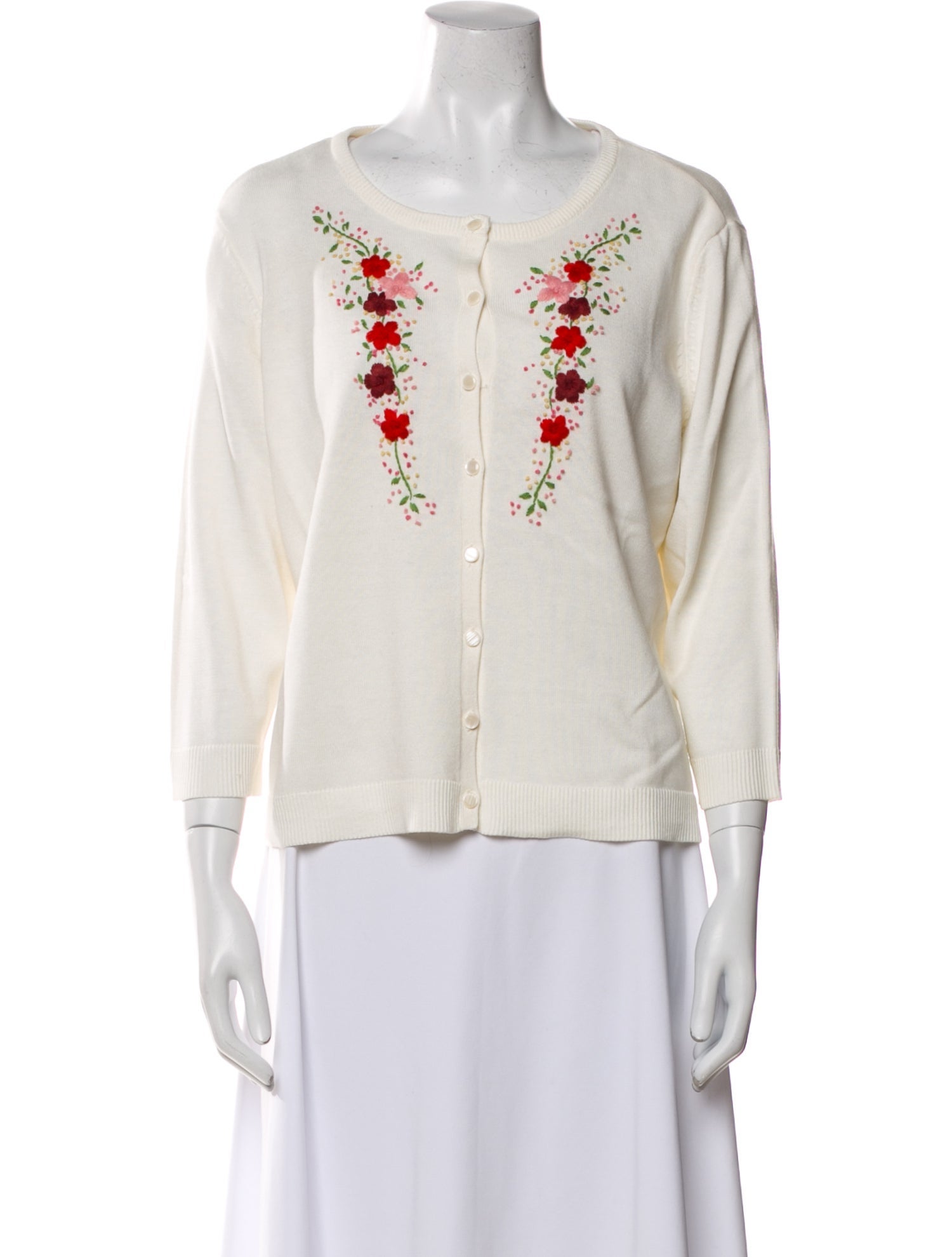 Oscar de la Renta Scoop Neck Sweater