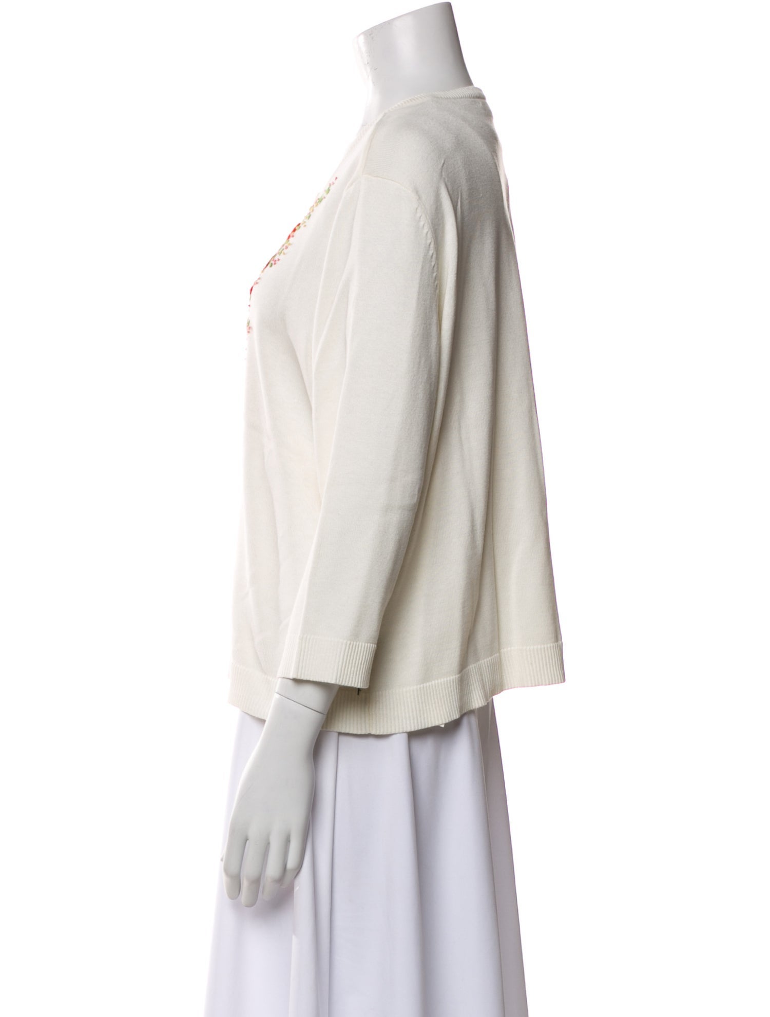 Oscar de la Renta Scoop Neck Sweater