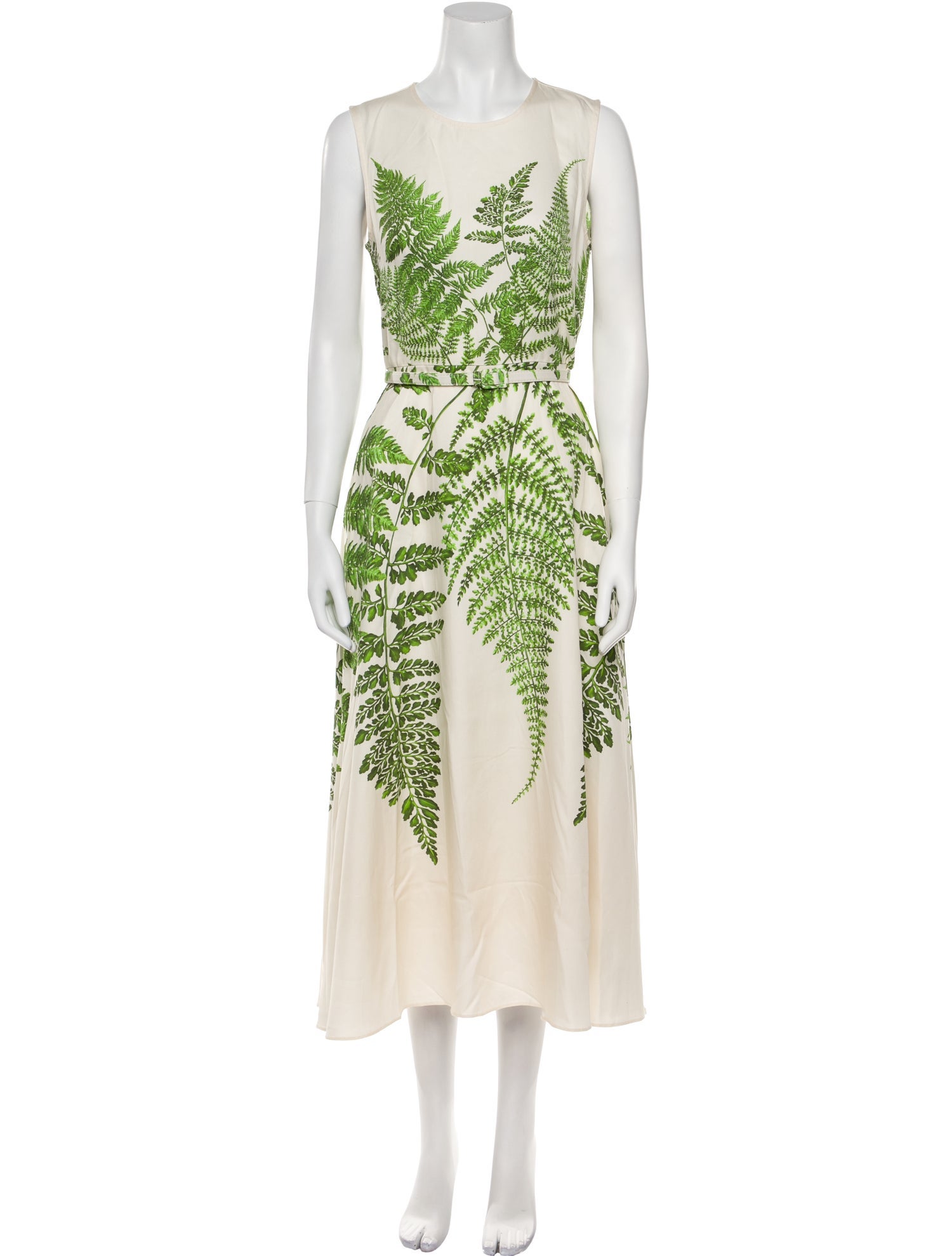 Oscar de la Renta Printed Long Dress