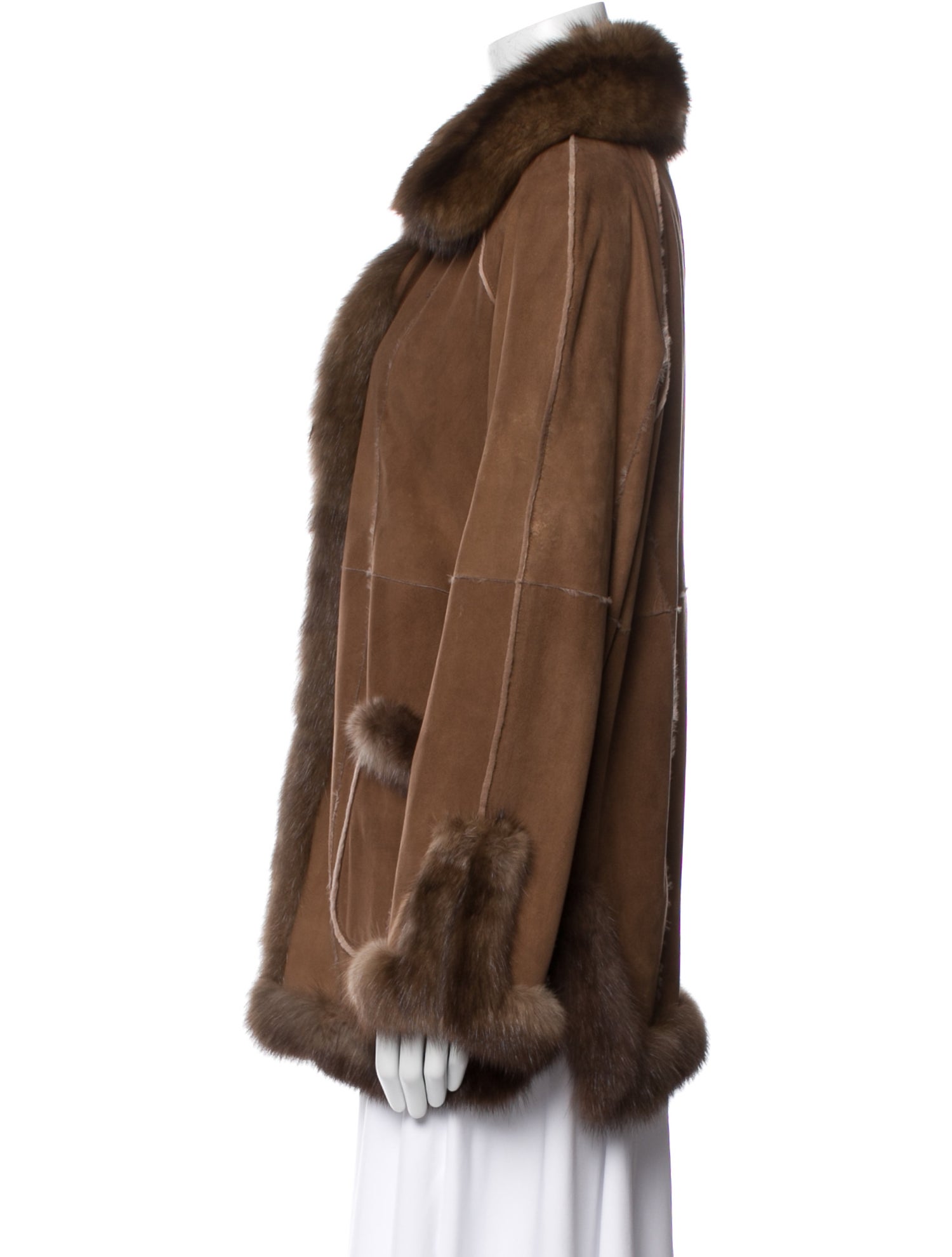 Oscar de la Renta Faux Fur Jacket