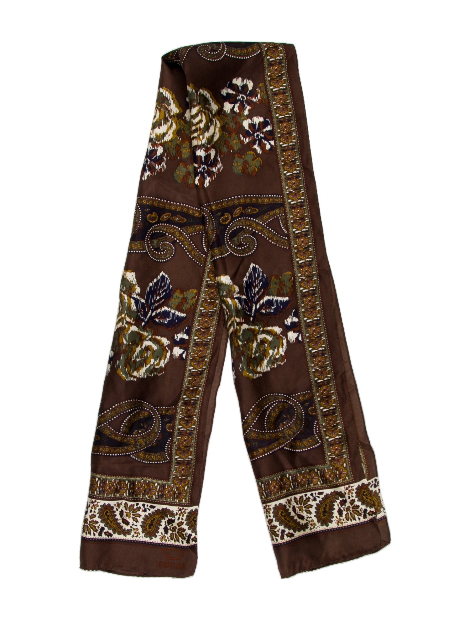 Oscar de la Renta Silk Printed Scarf