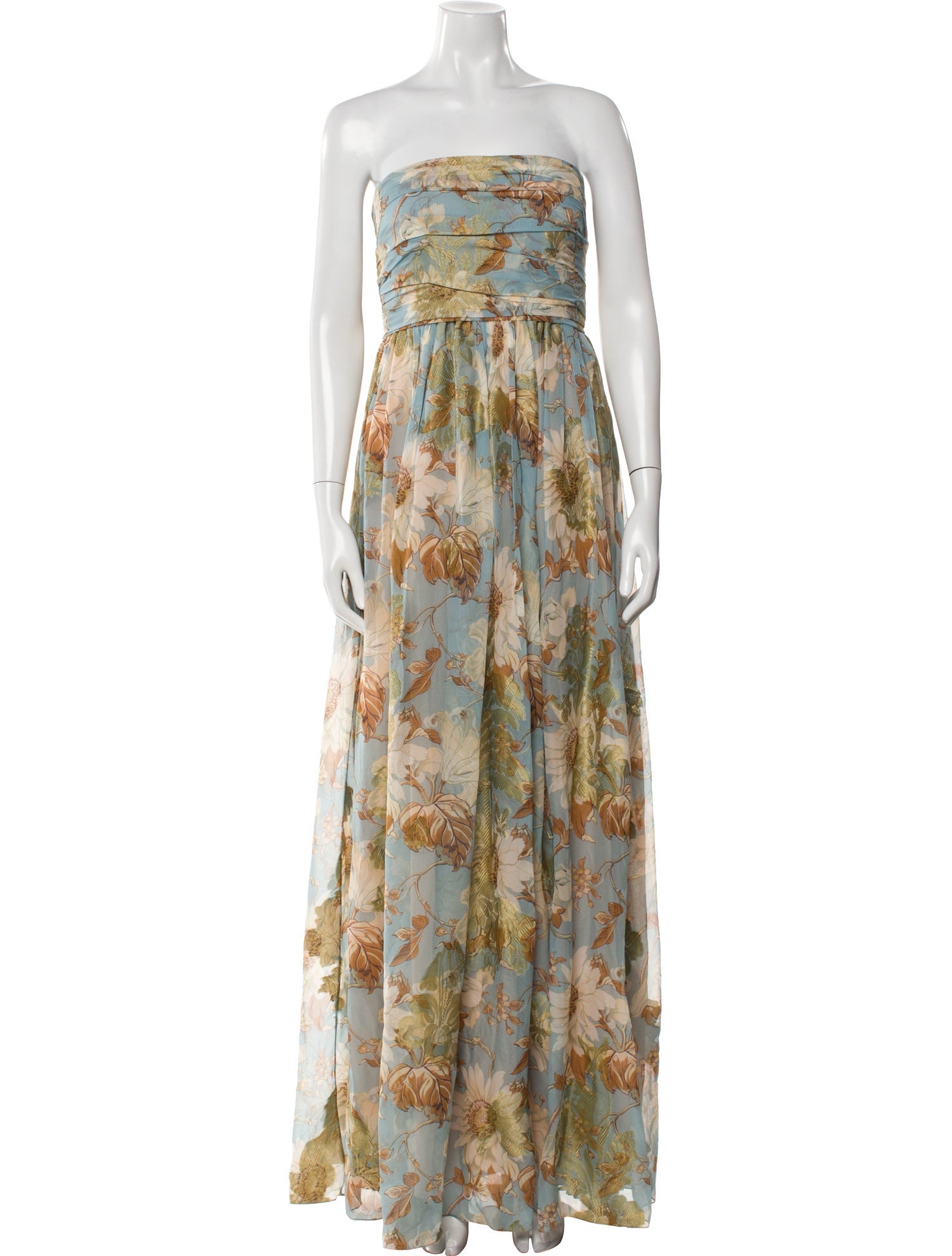 Oscar de la Renta Silk Long Dress w/ Tags