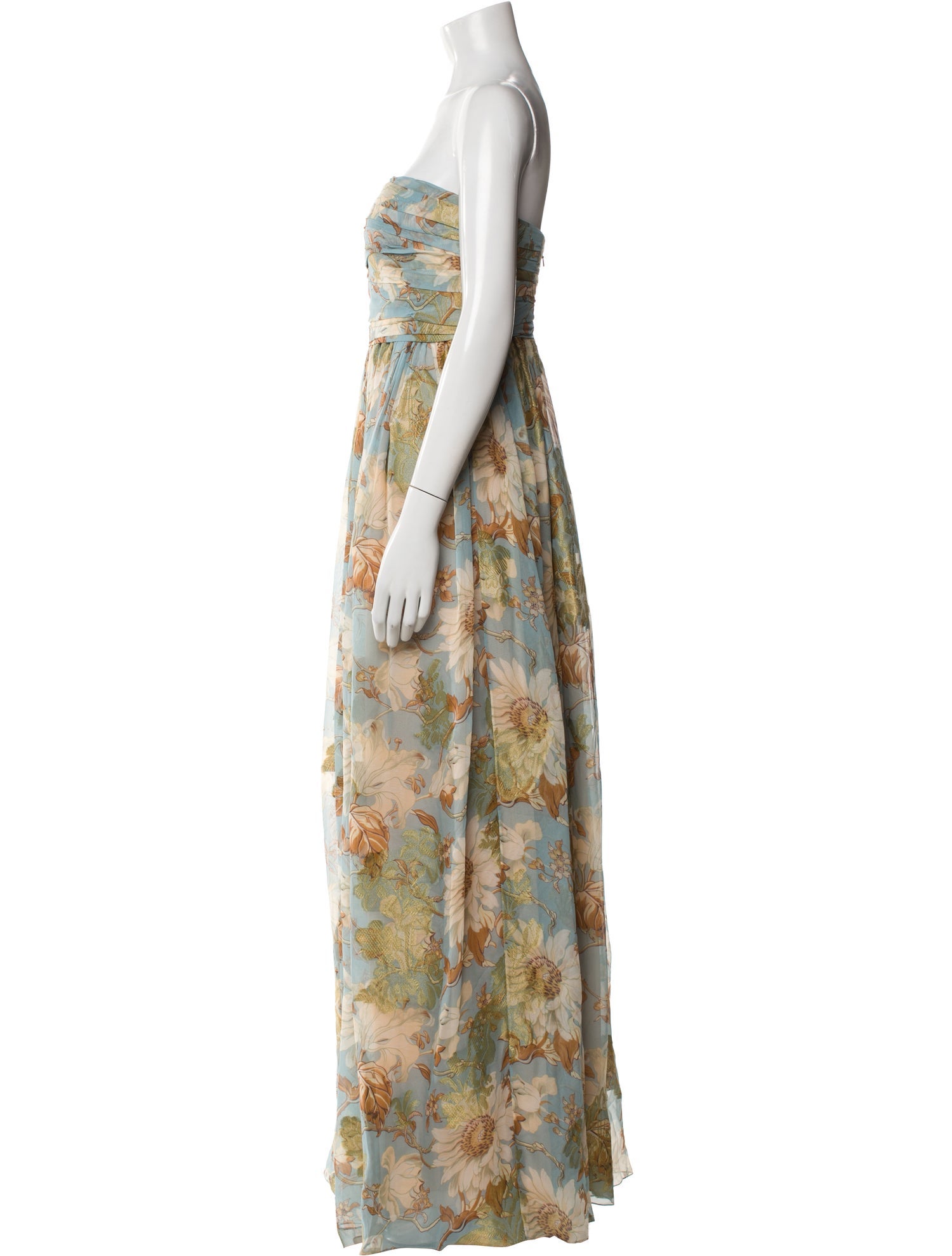 Oscar de la Renta Silk Long Dress w/ Tags
