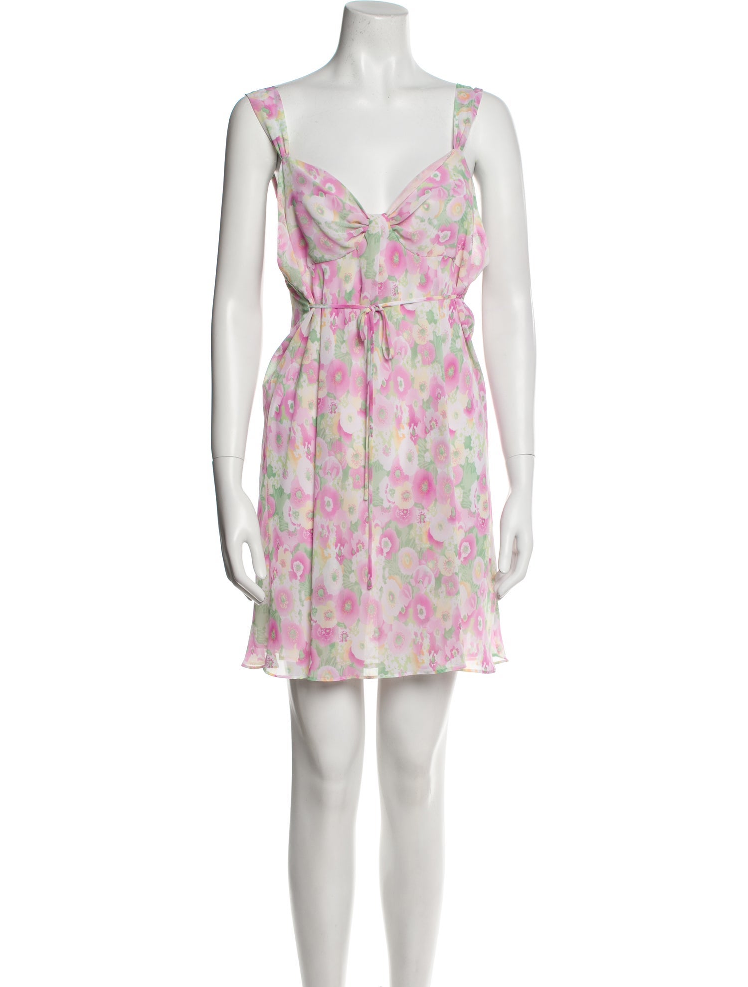 Oscar de la Renta Floral Print Nightgown