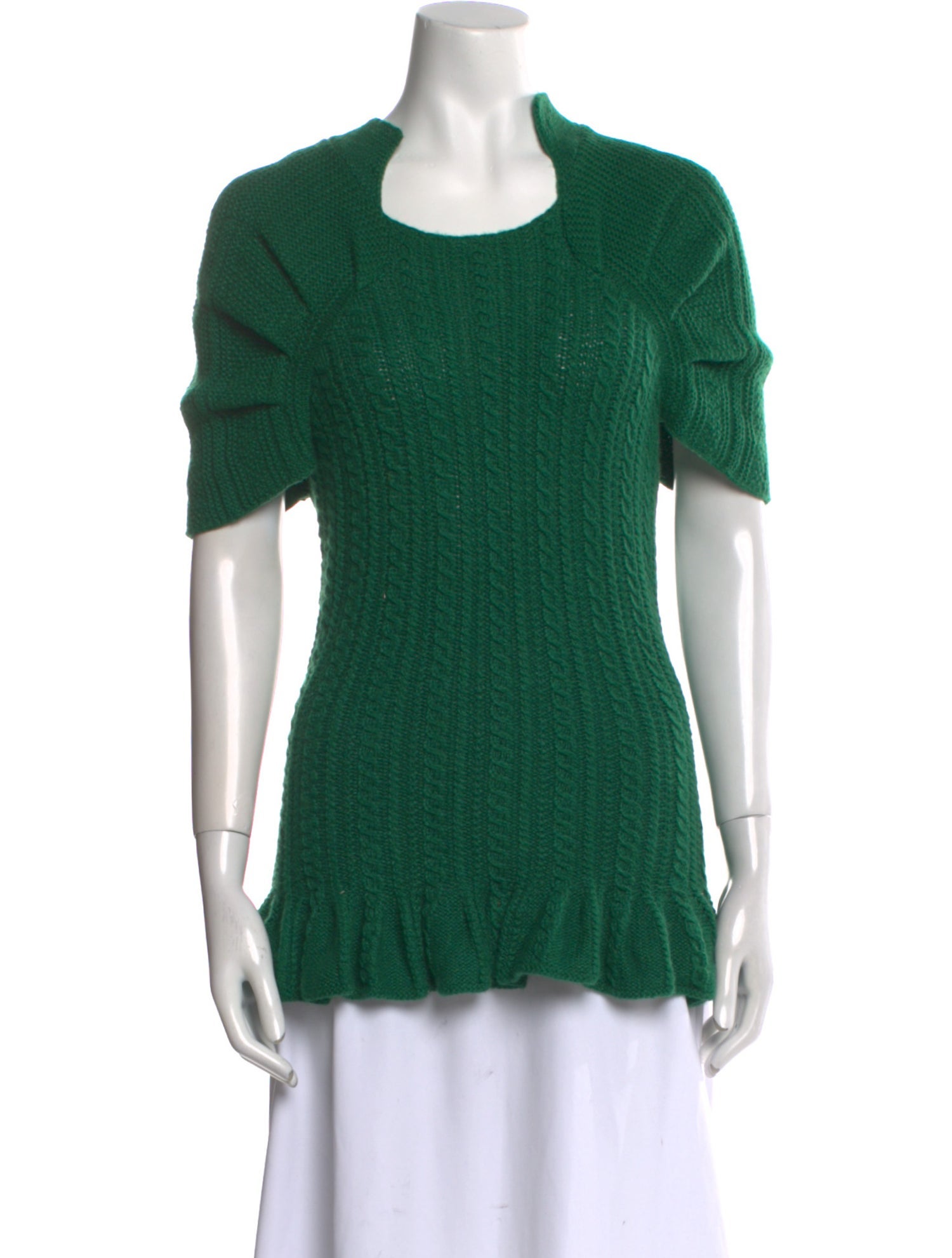 Oscar de la Renta Cashmere Scoop Neck Sweater