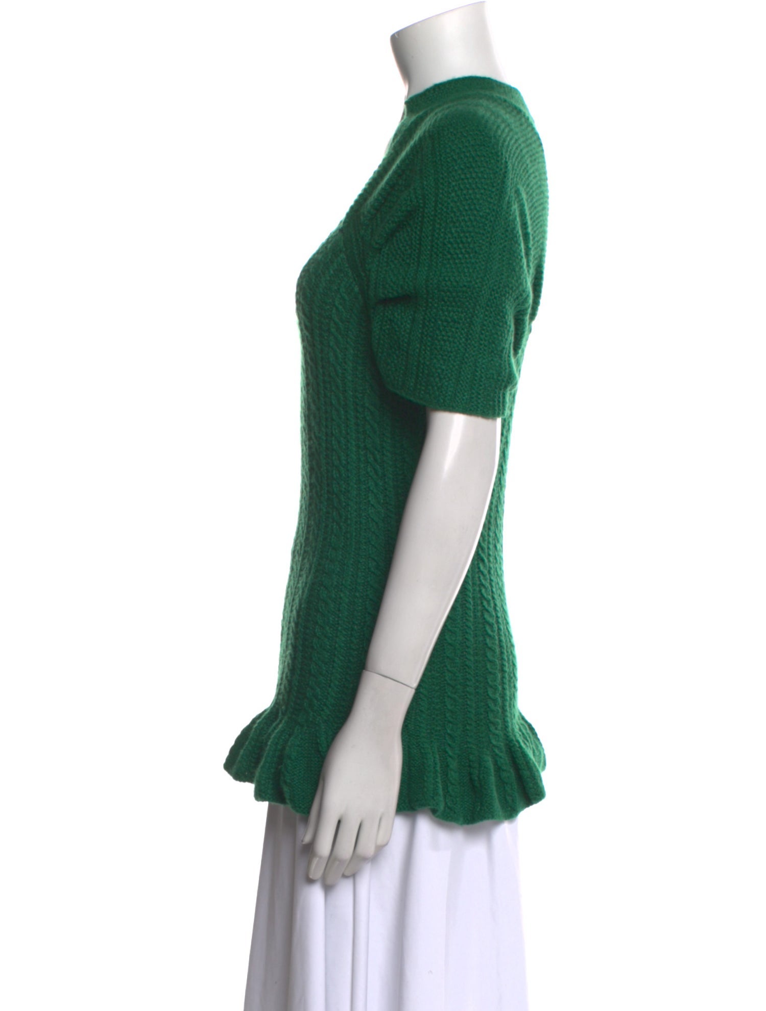 Oscar de la Renta Cashmere Scoop Neck Sweater