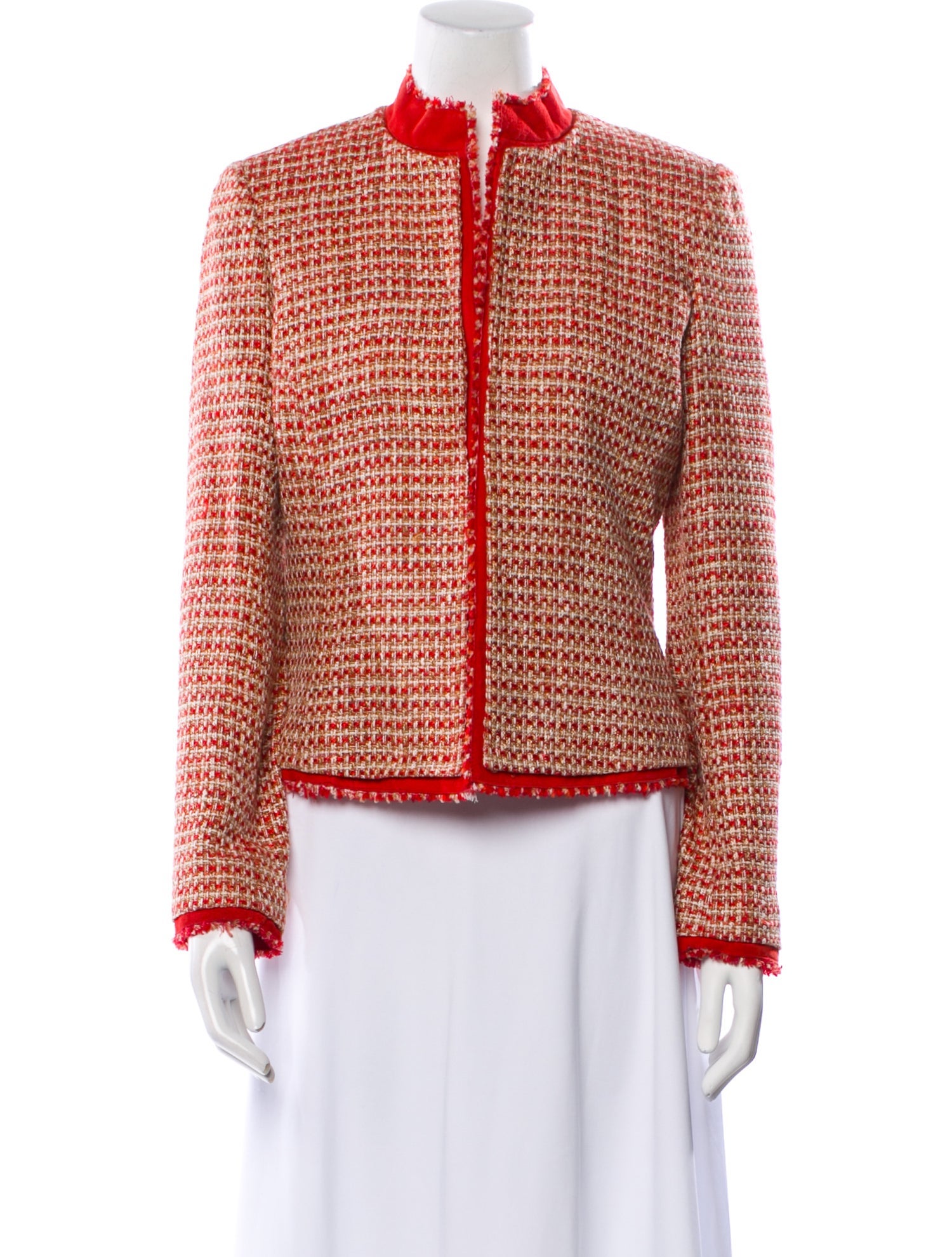 Oscar de la Renta Vintage Tweed Pattern Jacket