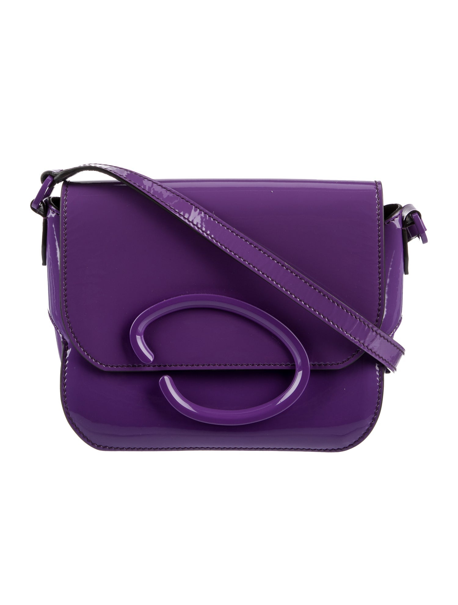 Oscar de la Renta Patent Leather Crossbody Bag