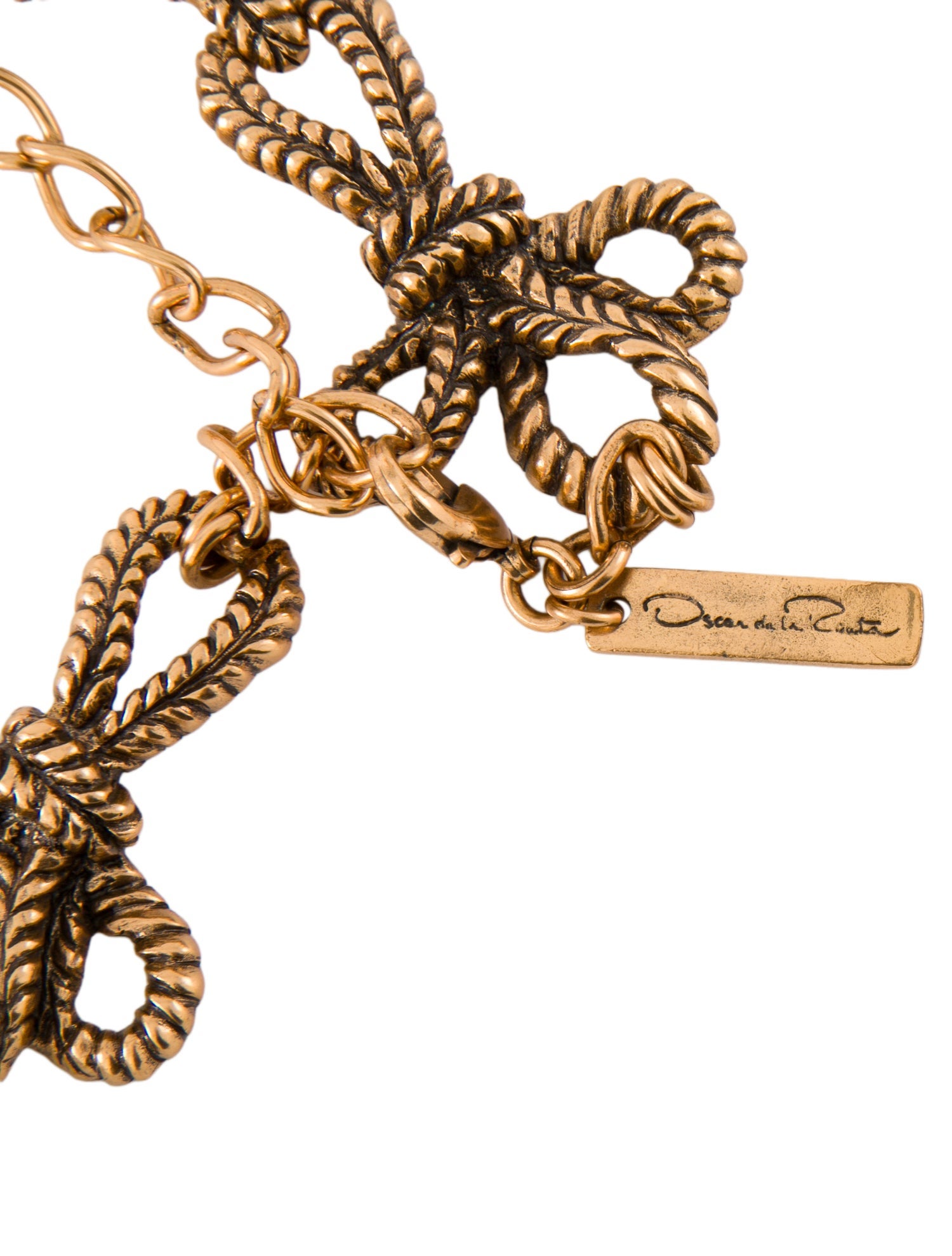 Oscar de la Renta Metal Waist Belt