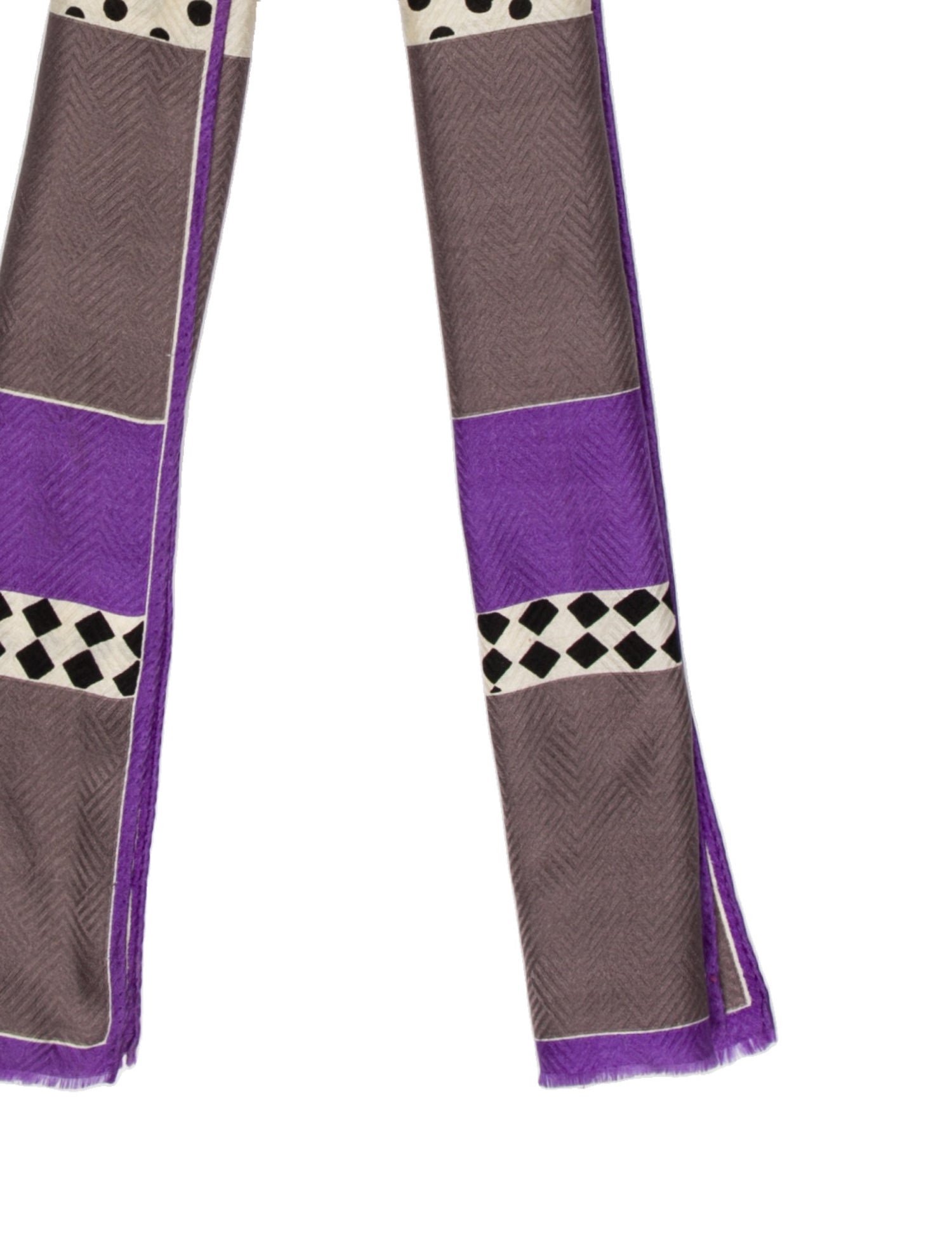 Oscar de la Renta Silk Striped Scarf