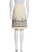 Oscar de la Renta Printed Knee-Length Skirt
