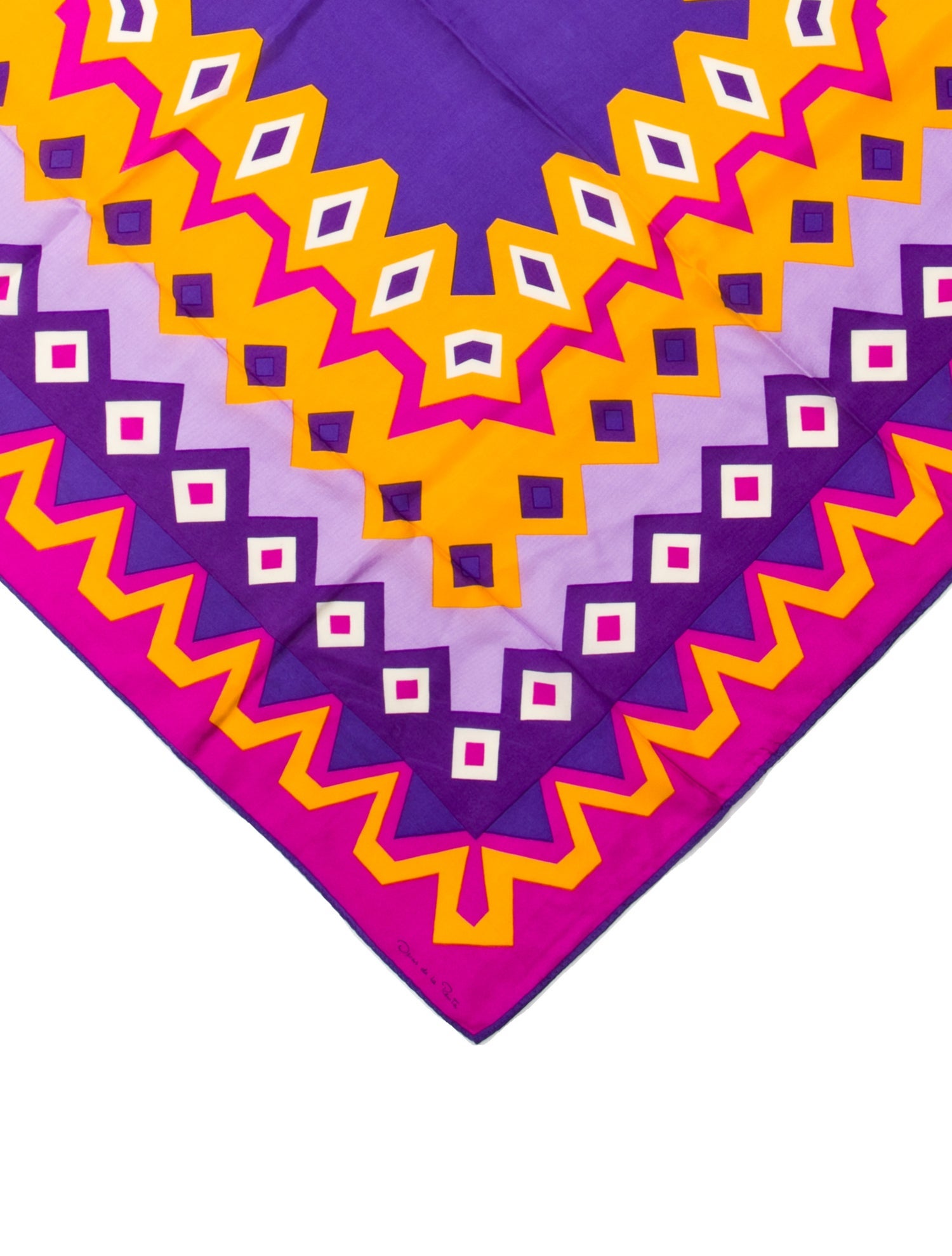 Oscar de la Renta Silk Printed Scarf