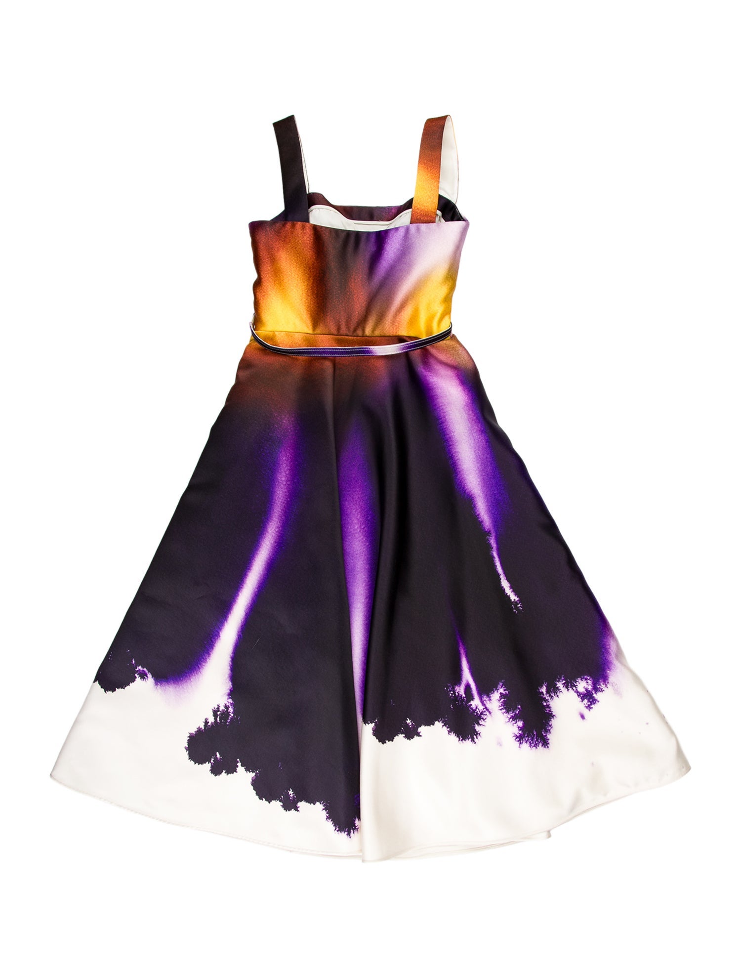 Oscar de la Renta Tie-Dye Print Midi Length Dress w/ Tags