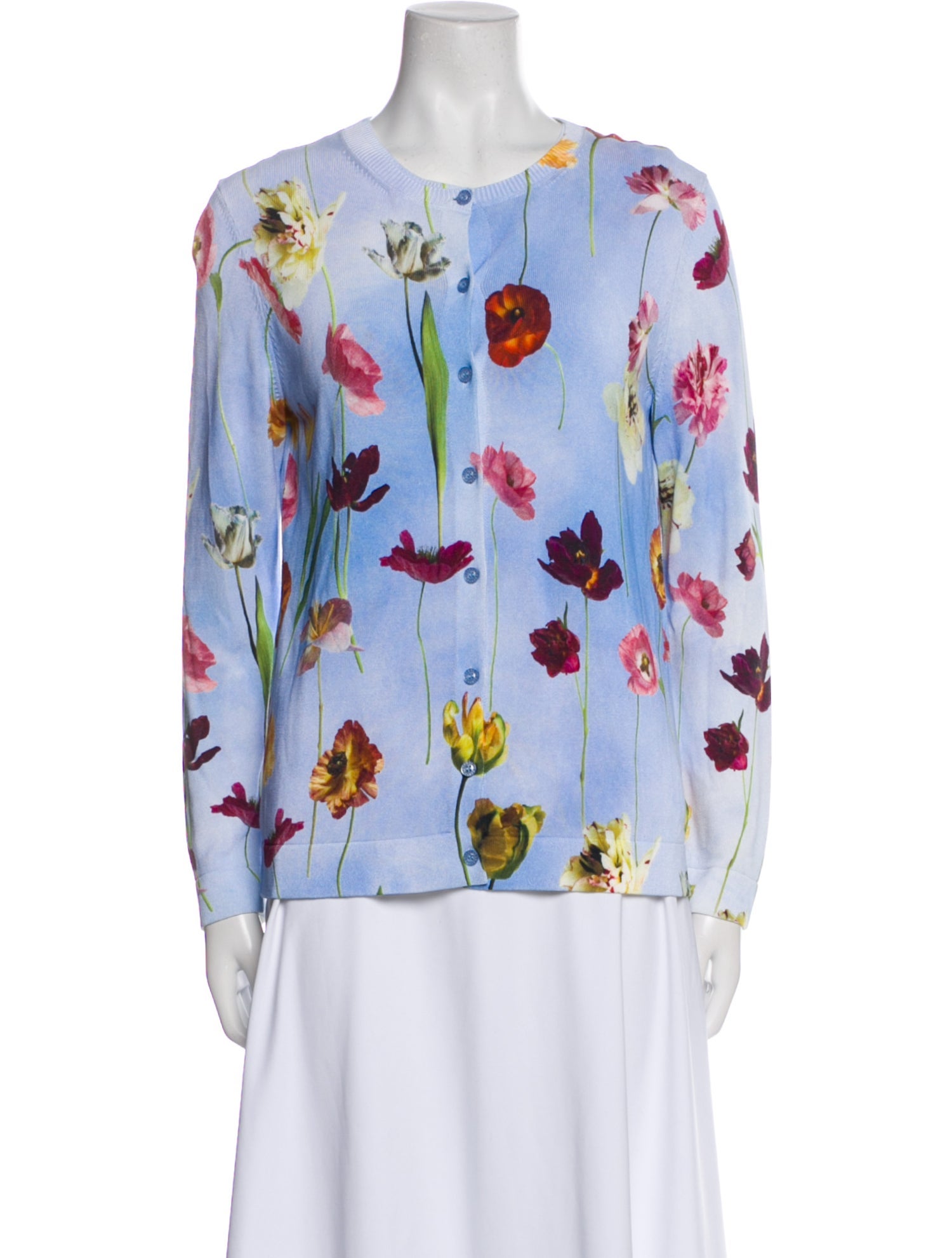 Oscar de la Renta Floral Print Set