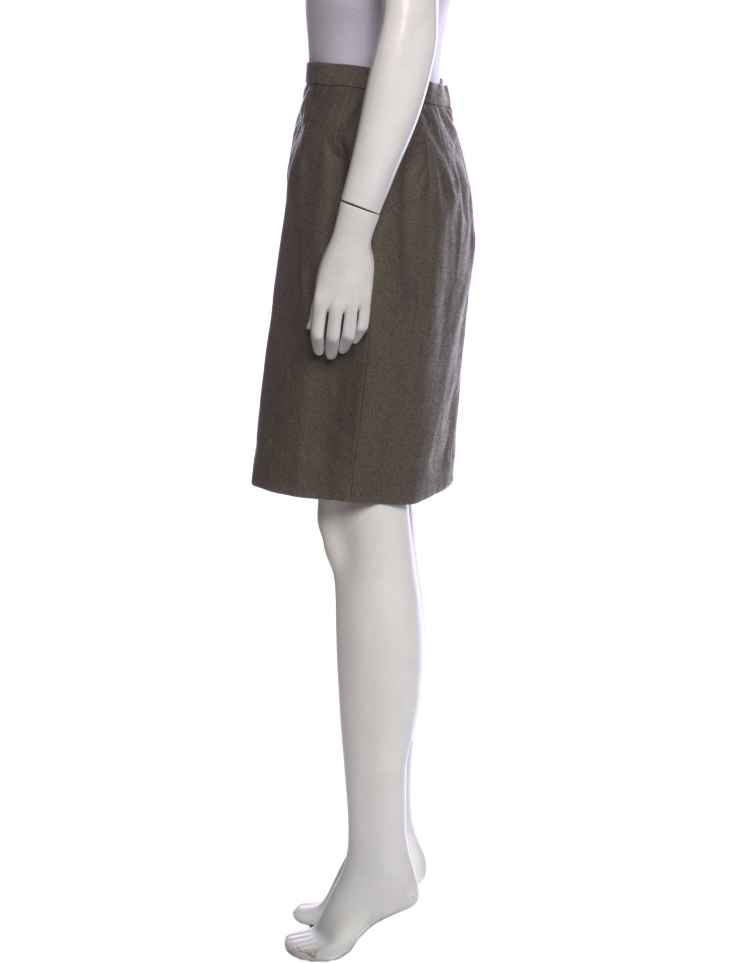 Oscar de la Renta Wool Knee-Length Skirt