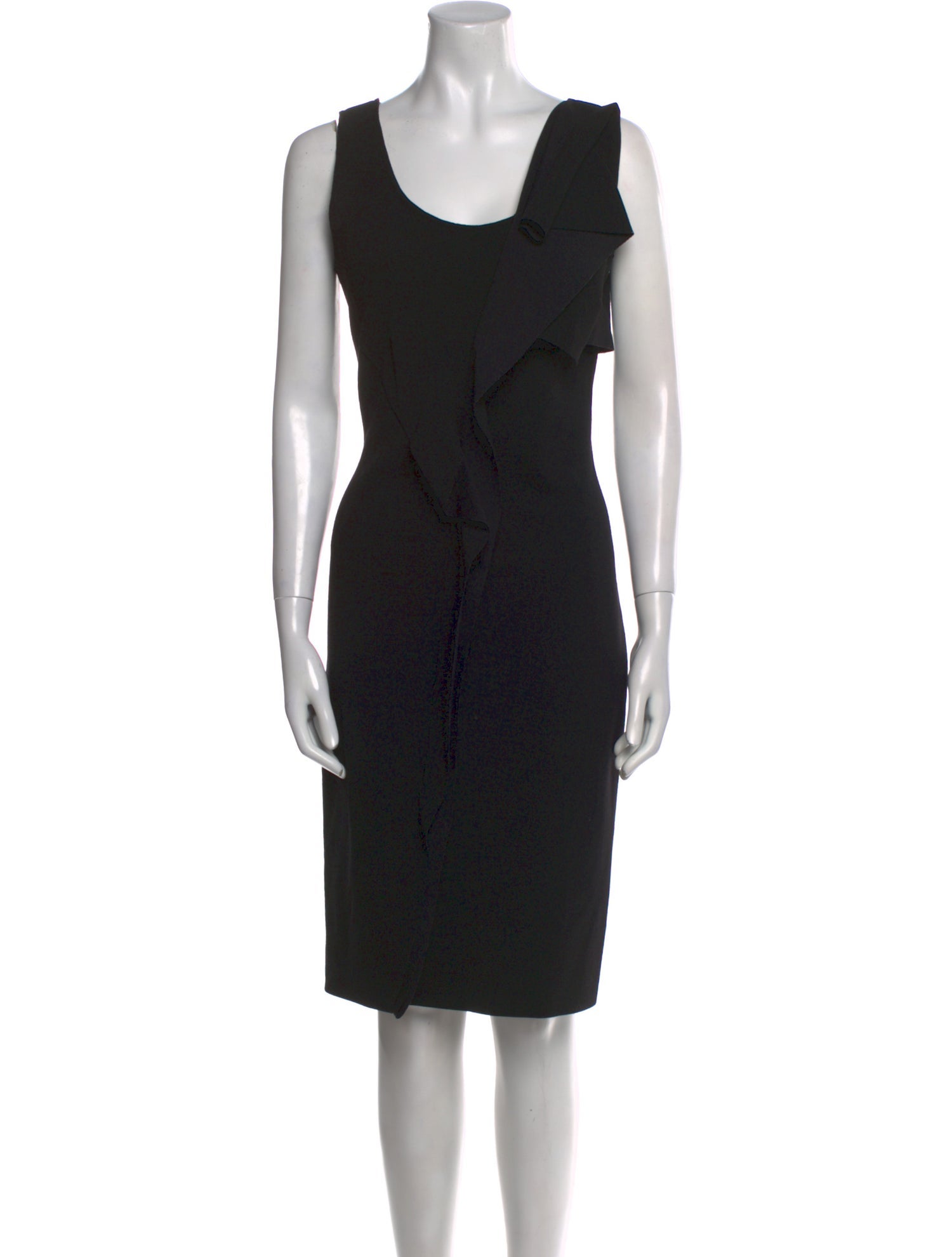 Oscar de la Renta Wool Knee-Length Dress