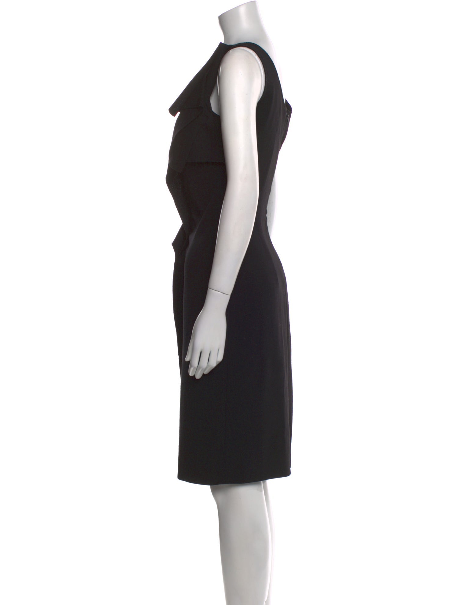 Oscar de la Renta Wool Knee-Length Dress