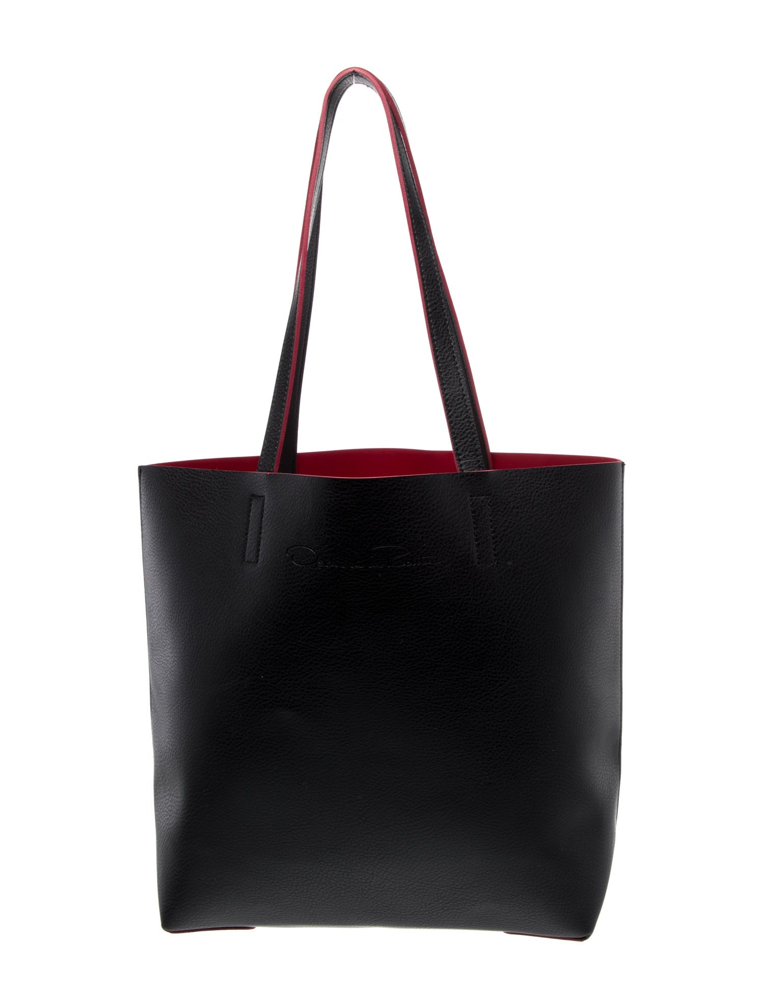 Oscar de la Renta Leather Bucket Bag