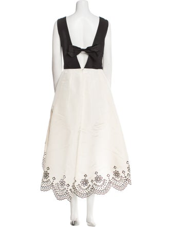 Oscar de la Renta Silk Long Dress