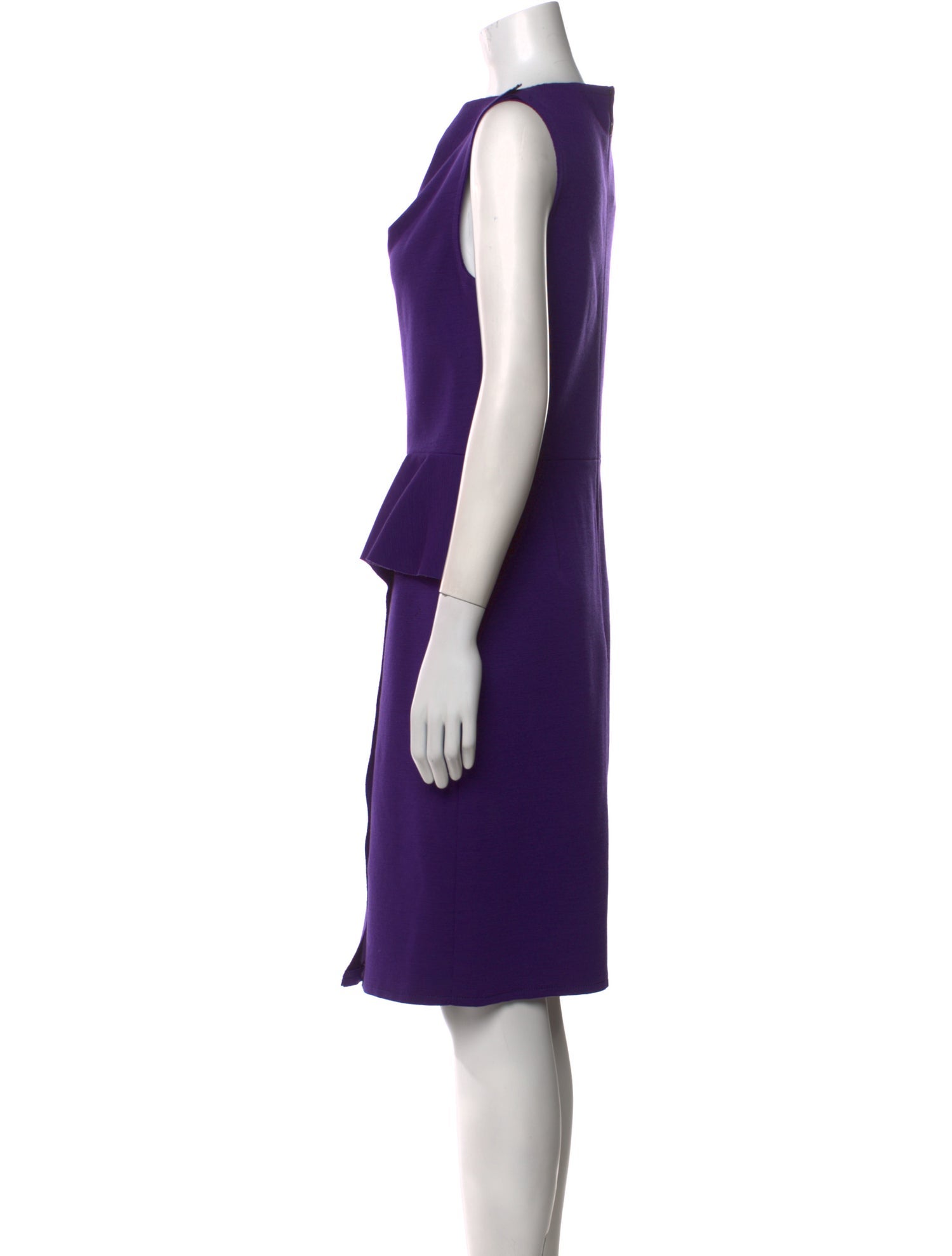 Oscar de la Renta Wool Knee-Length Dress