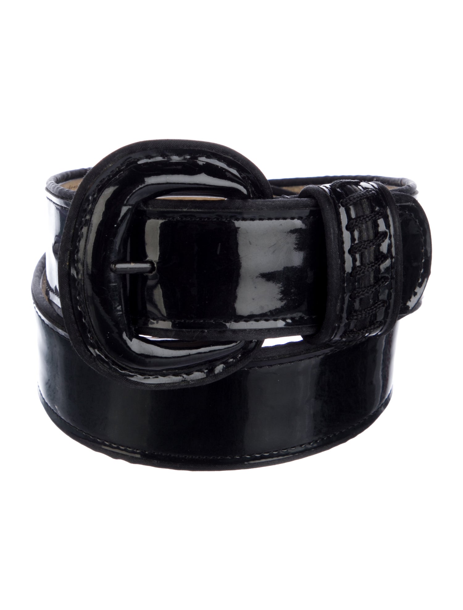 Oscar de la Renta Patent Leather Waist Belt