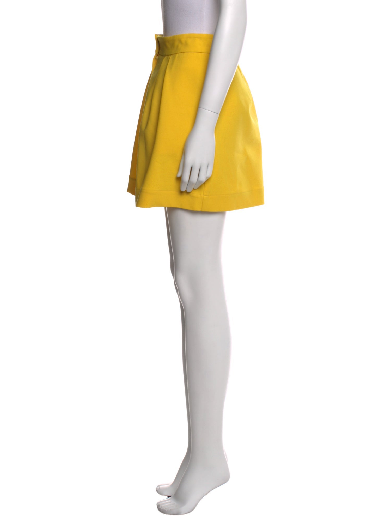 Oscar de la Renta Virgin Wool Mini Shorts