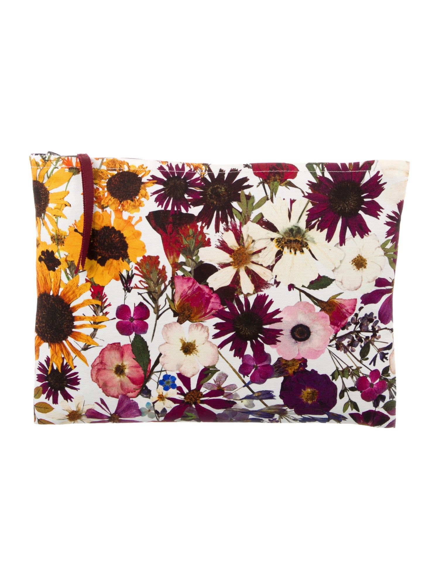 Oscar de la Renta Floral Printed Cosmetic Bag