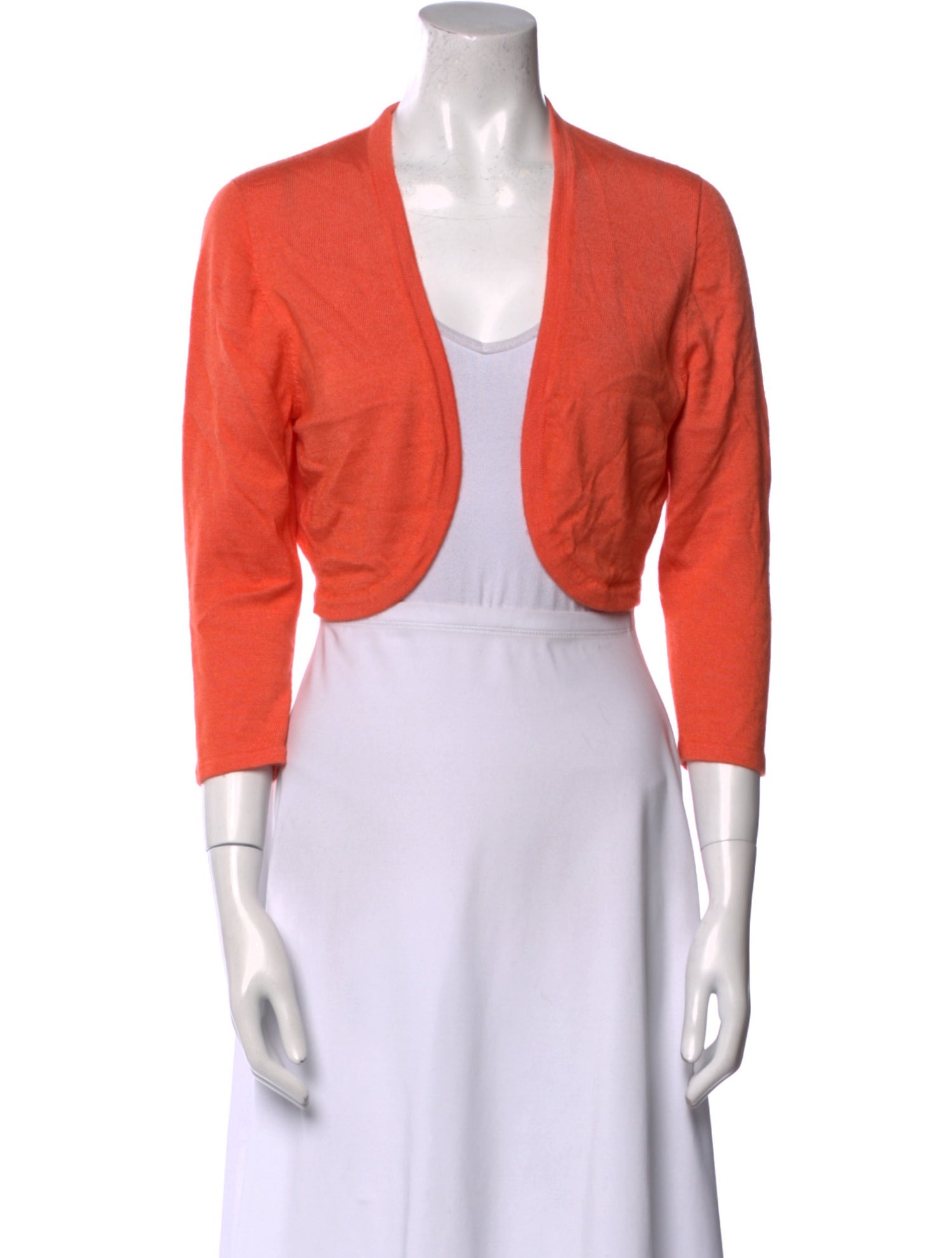 Oscar de la Renta Cashmere Open Front Sweater