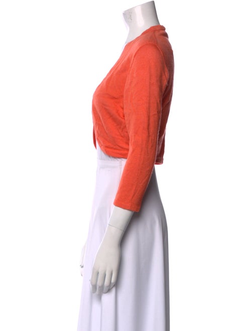 Oscar de la Renta Cashmere Open Front Sweater