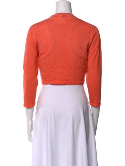 Oscar de la Renta Cashmere Open Front Sweater